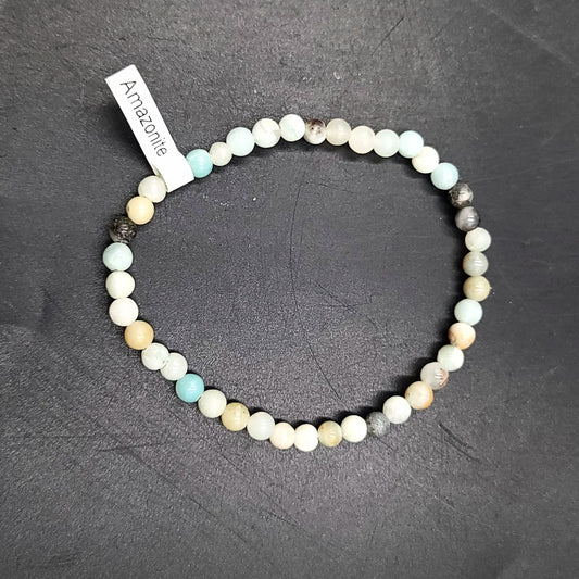 Amazonite Bracelet 4mm Bead Bracelet - Elevated Metaphysical