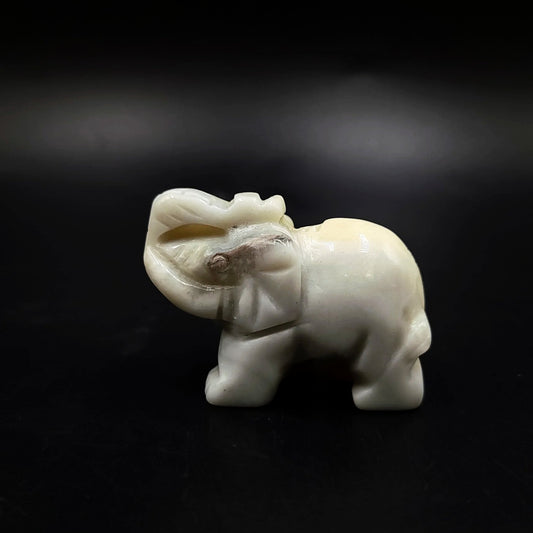 Amazonite Elephant Figurine 2" 50mm - Elevated Metaphysical