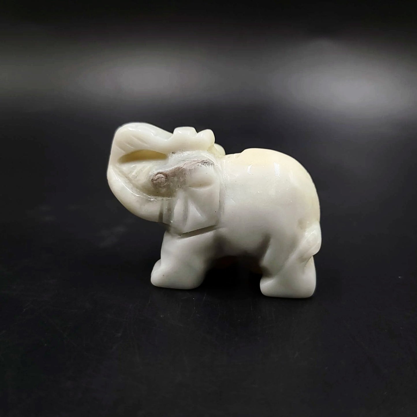 Amazonite Elephant Figurine 2" 50mm - Elevated Metaphysical