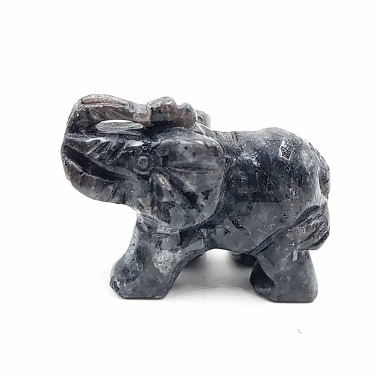 Labradorite Elephant Figurine 2" 50mm - Elevated Metaphysical