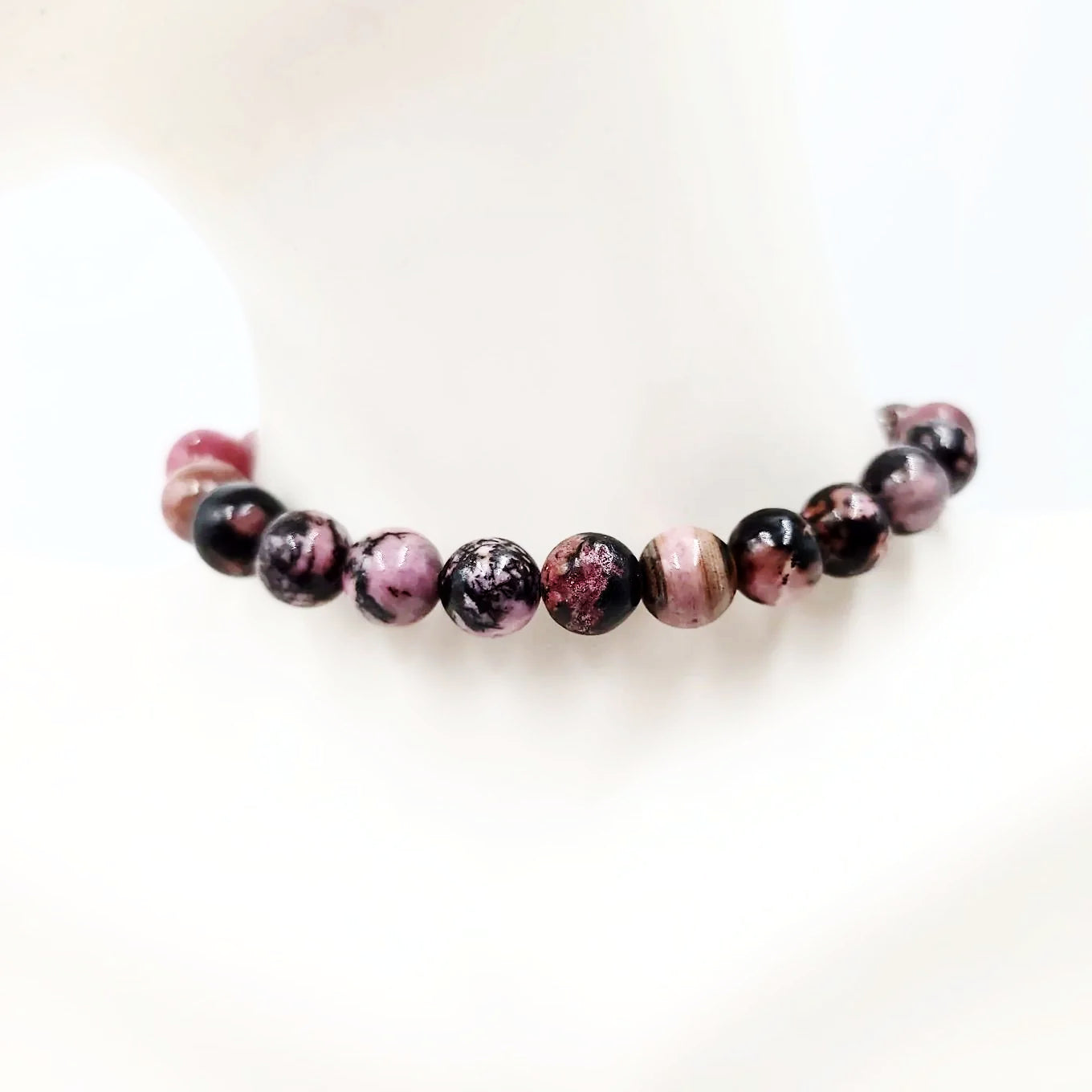 Rhodonite Bracelet 8mm Bead Bracelet - Elevated Metaphysical