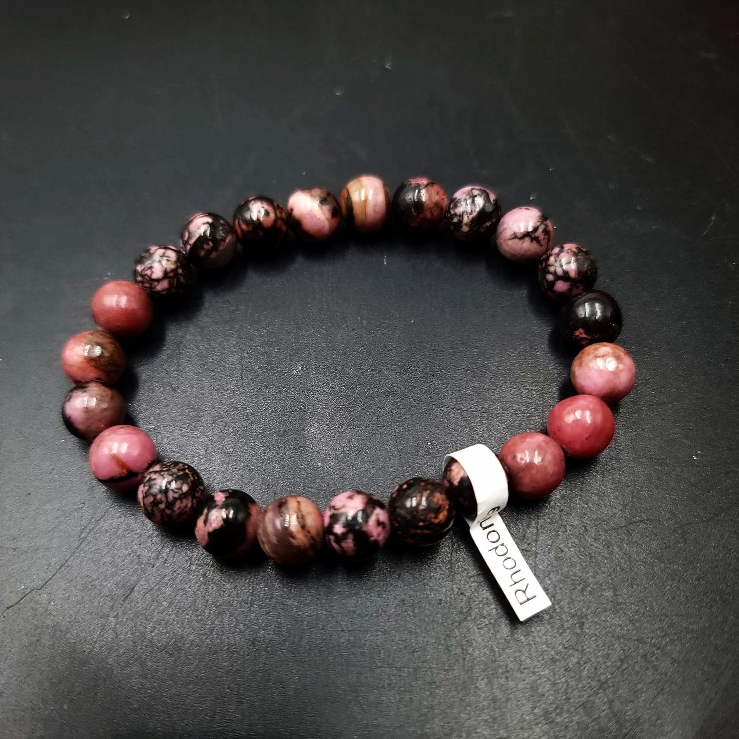 Rhodonite Bracelet 8mm Bead Bracelet - Elevated Metaphysical