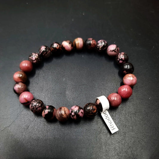 Rhodonite Bracelet 8mm Bead Bracelet - Elevated Metaphysical