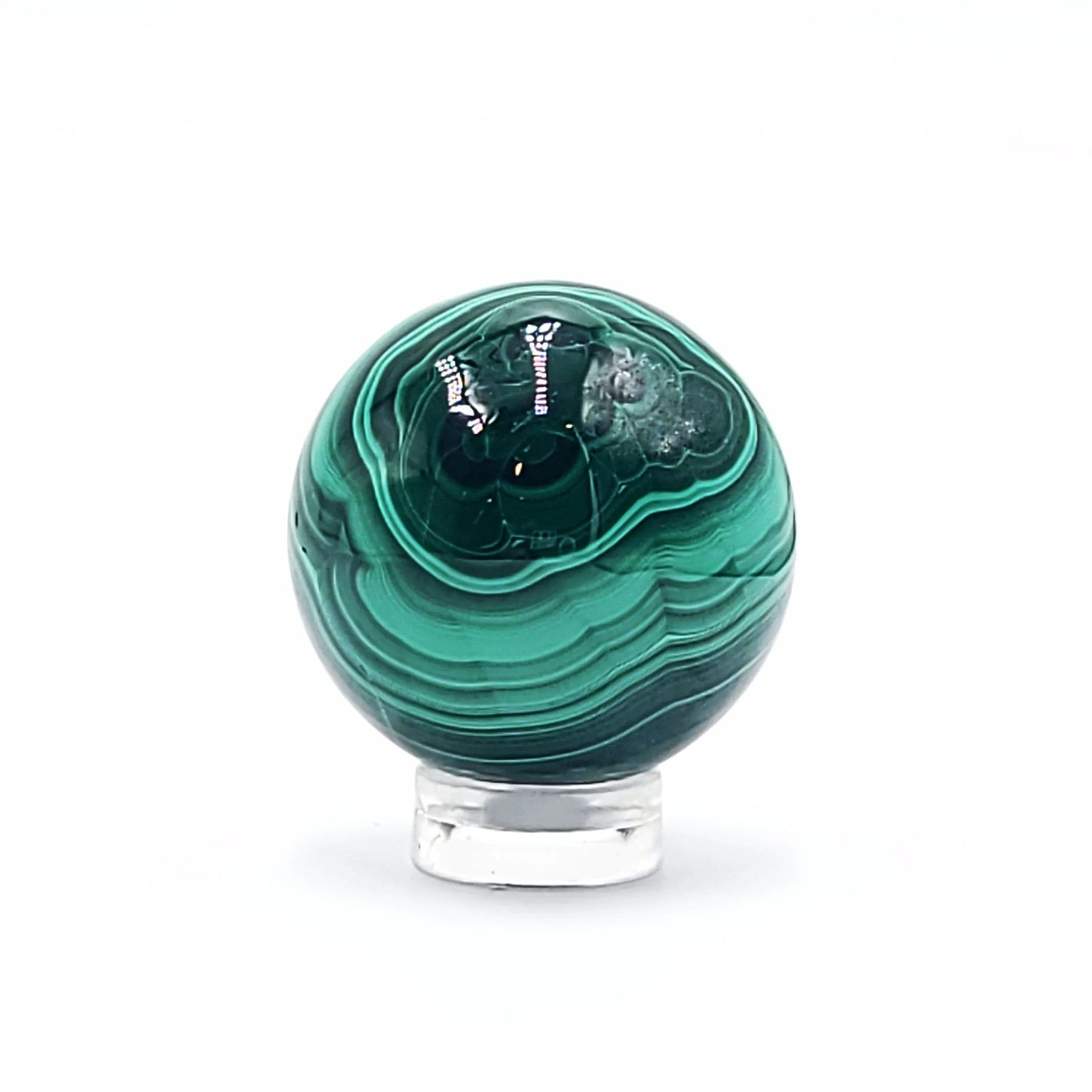 Malachite Sphere 32mm 68g - Elevated Metaphysical