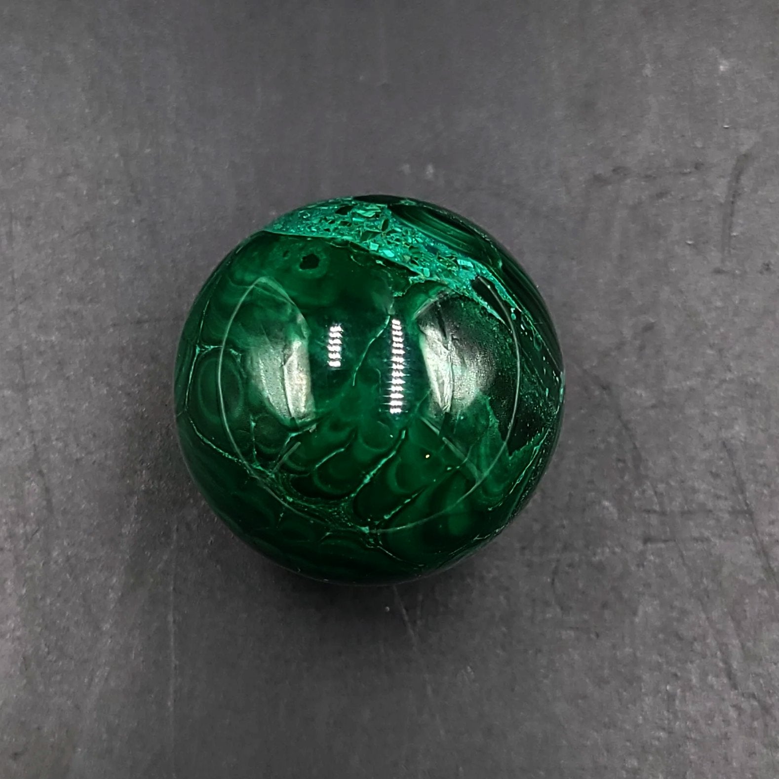 Malachite Sphere 30mm 55g - Elevated Metaphysical
