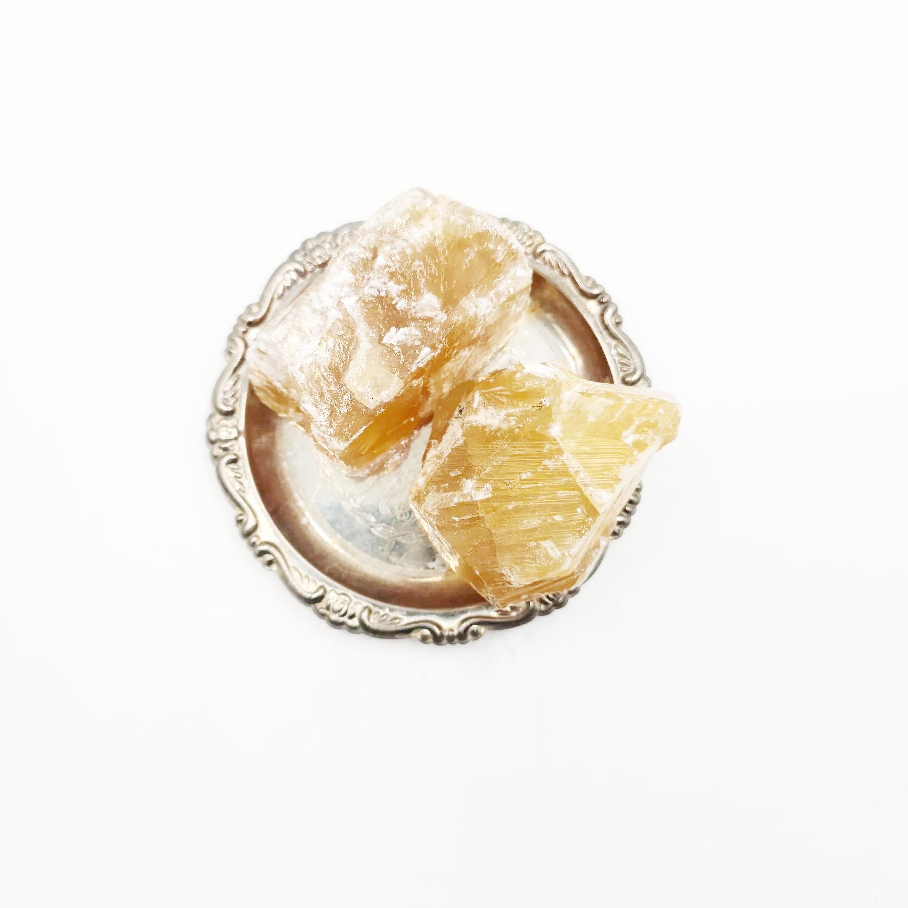 Honey Calcite Rough Stone "Large" - Elevated Metaphysical