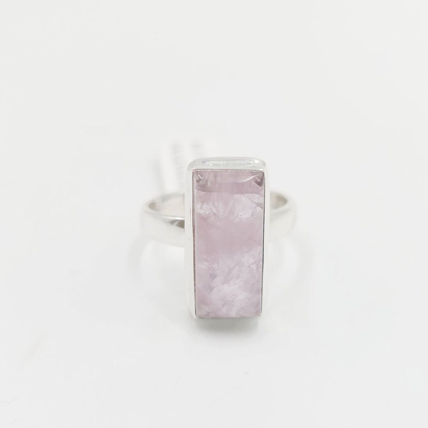 Kunzite Ring Sterling Silver Size 8 - Elevated Metaphysical