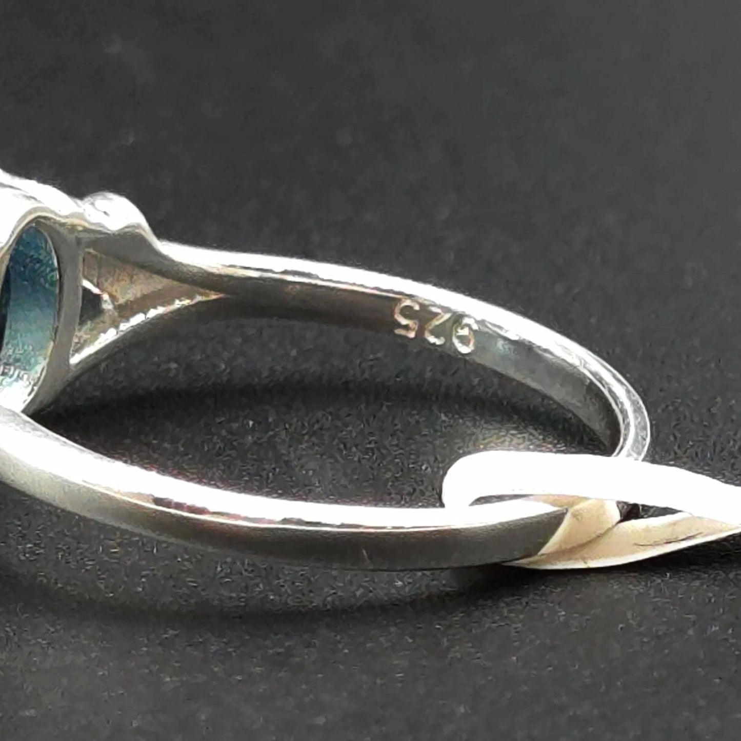 London Blue Topaz Ring 1.25ct Sterling Silver Solitaire - Elevated Metaphysical