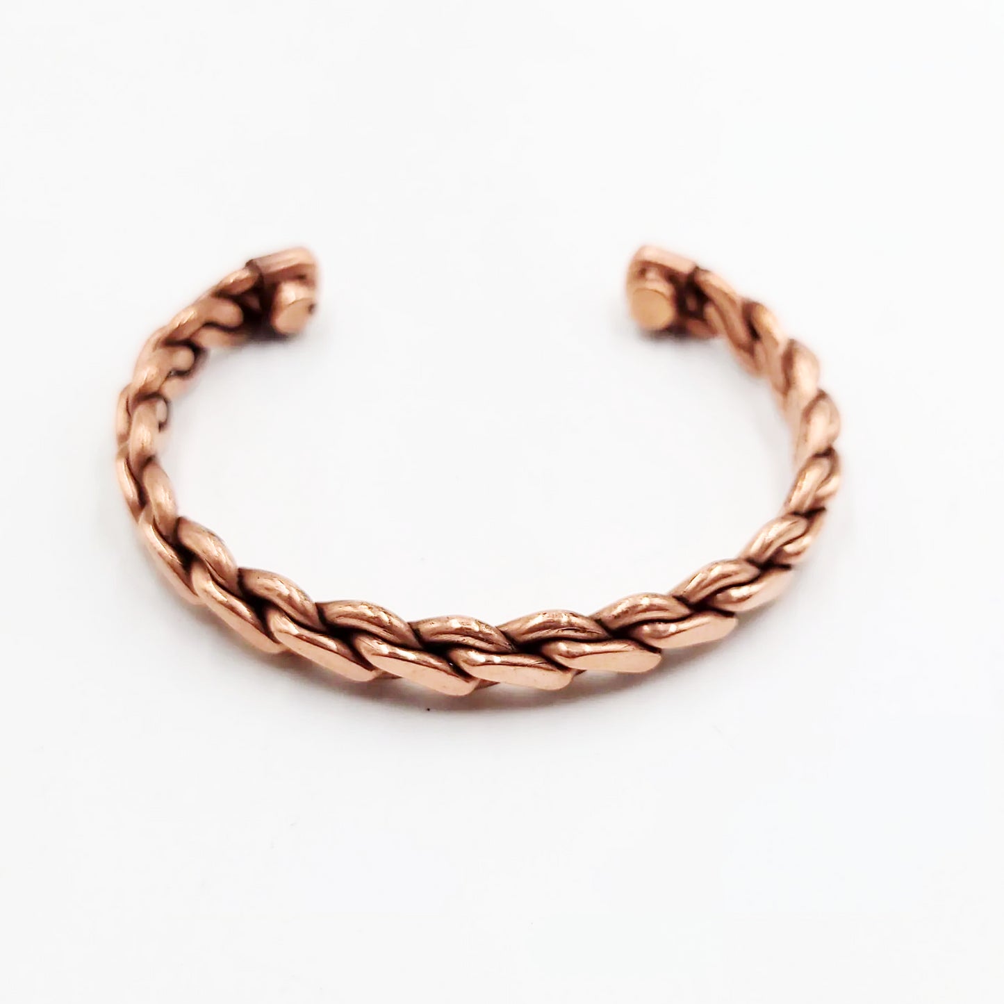 Copper Bracelet Braided Cuff Bracelet