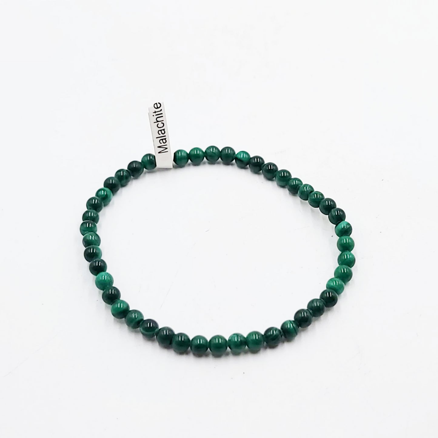 Malachite Bead Bracelet 4mm - Elevated Metaphysical