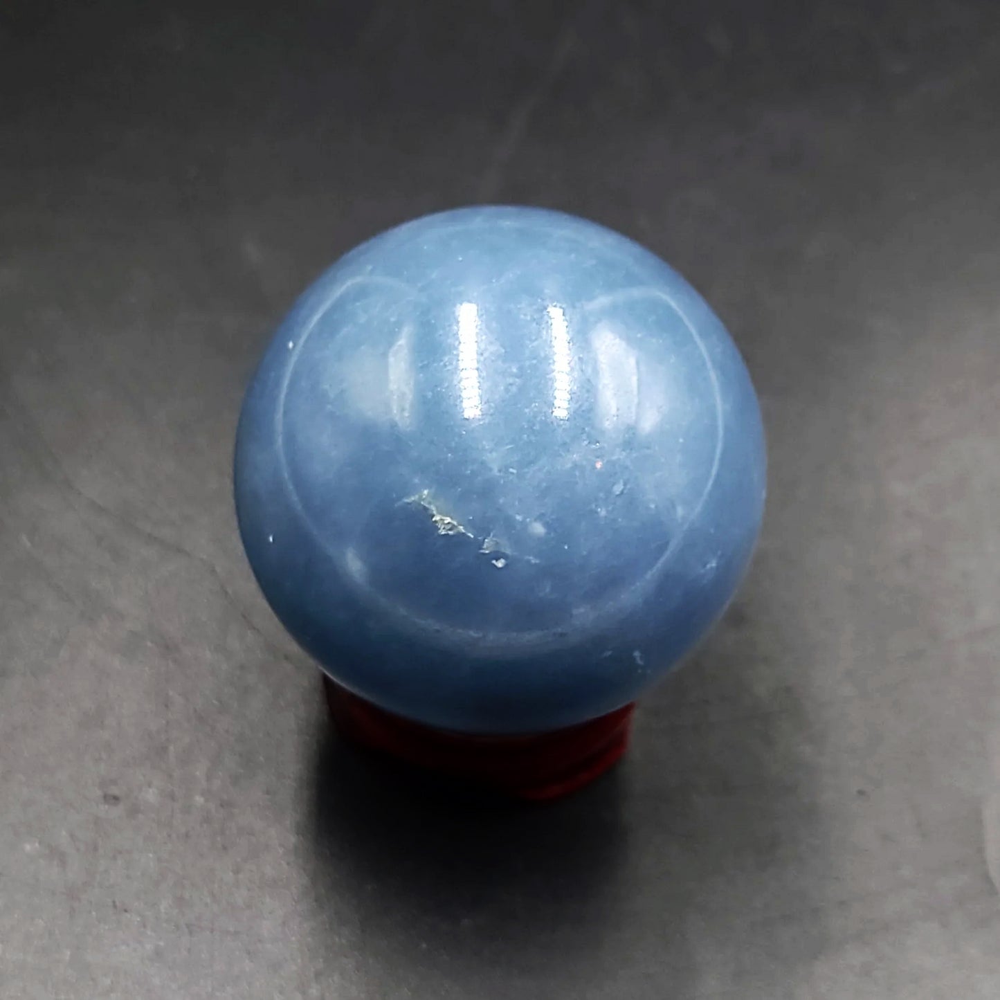 Angelite Sphere 45mm 1.8" 135g 4.8oz - Elevated Metaphysical