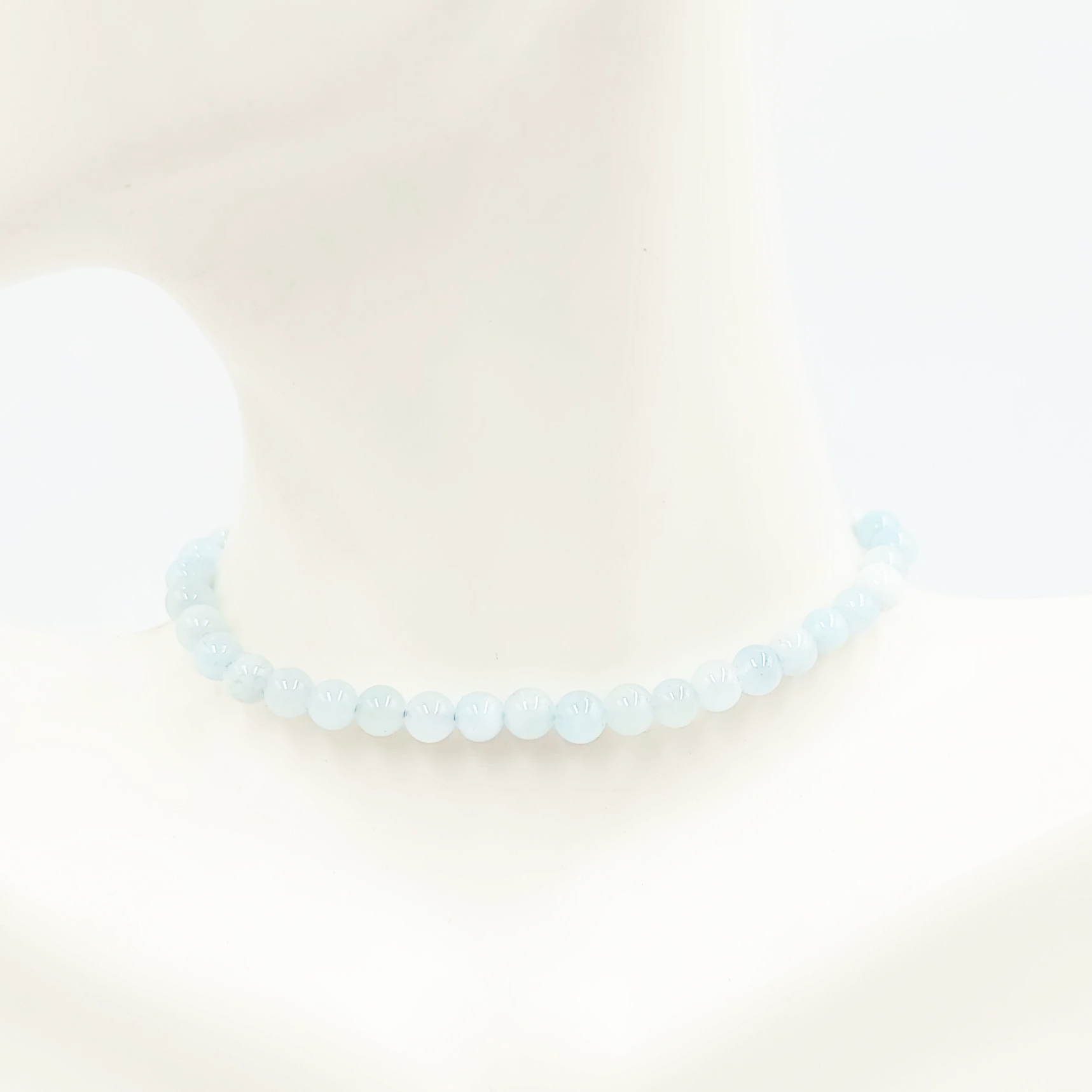 Aquamarine Bracelet 4mm Bead Bracelet - Elevated Metaphysical