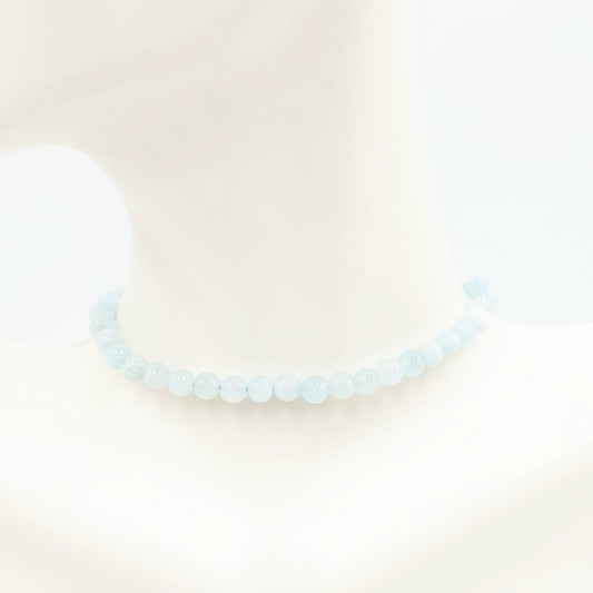 Aquamarine Bracelet 4mm Bead Bracelet - Elevated Metaphysical