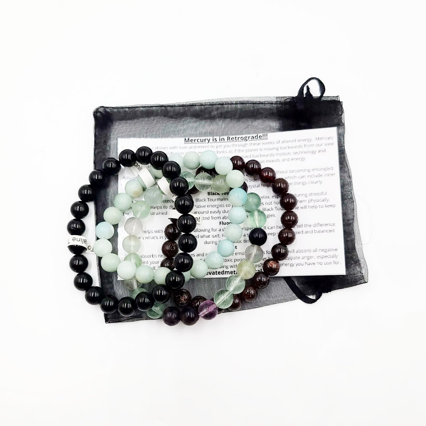 Mercury is in Retrograde!!! Bracelet Set 8mm Bead Bracelets