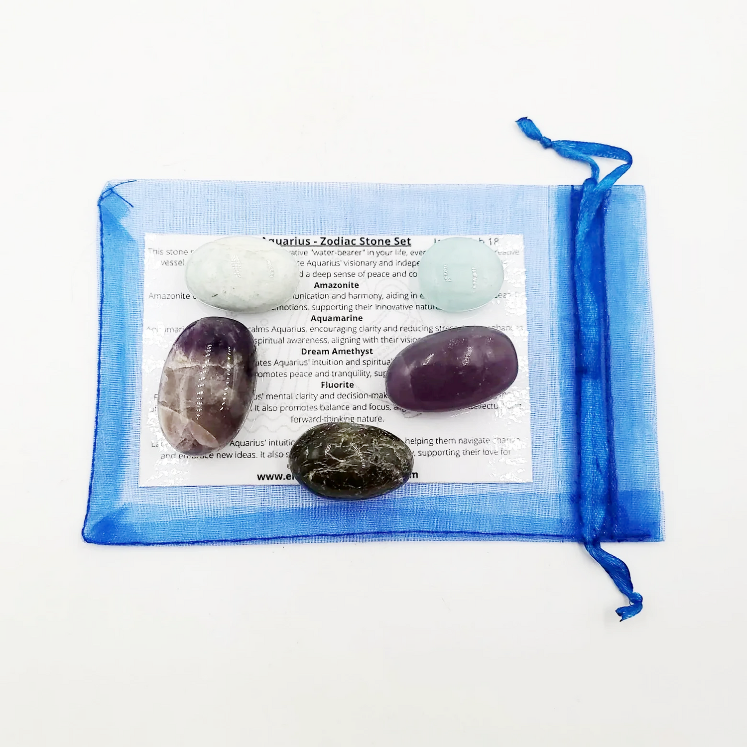 Aquarius Zodiac Stone Set – Elevated Metaphysical