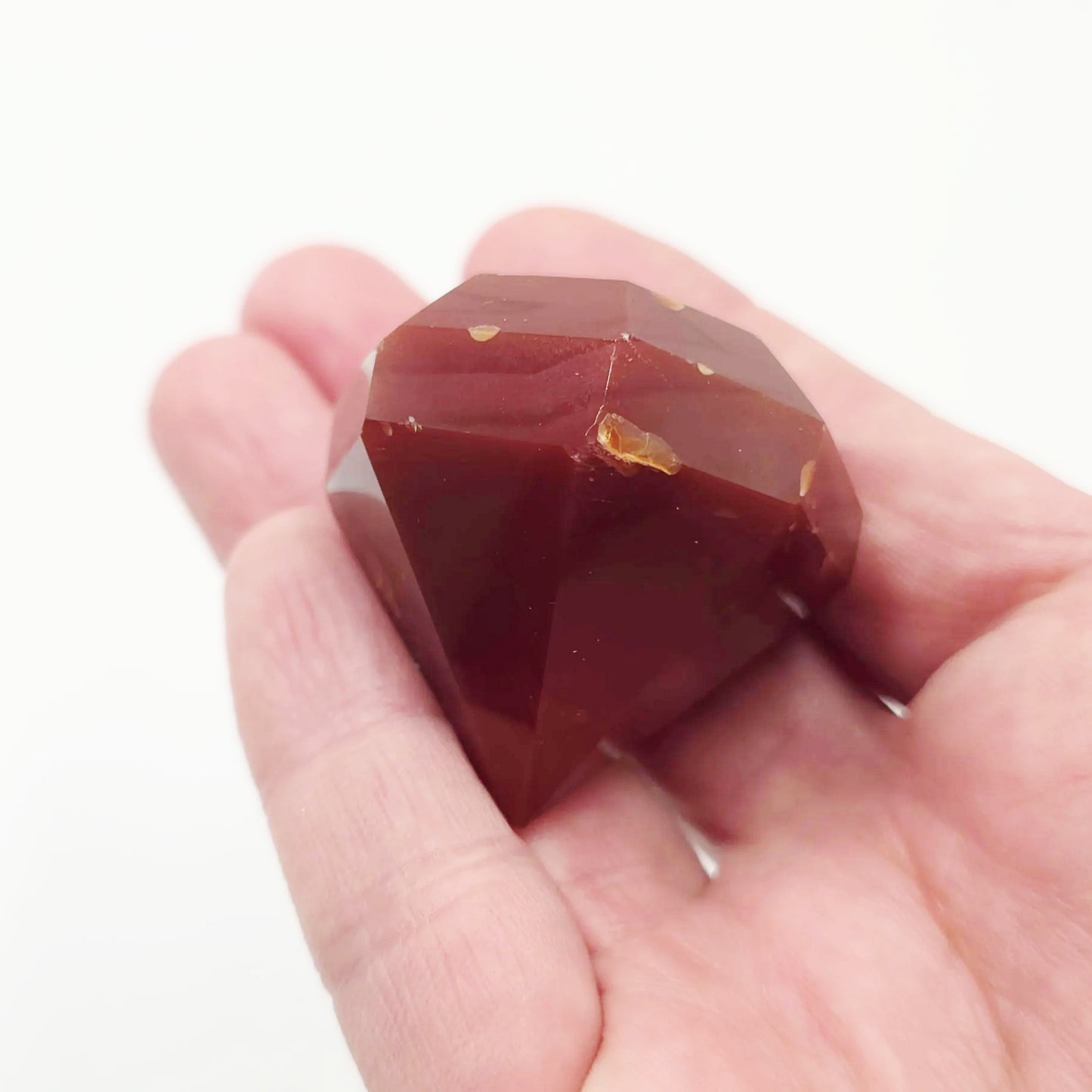 Carnelian Diamond Figurine 2" 50mm - Elevated Metaphysical