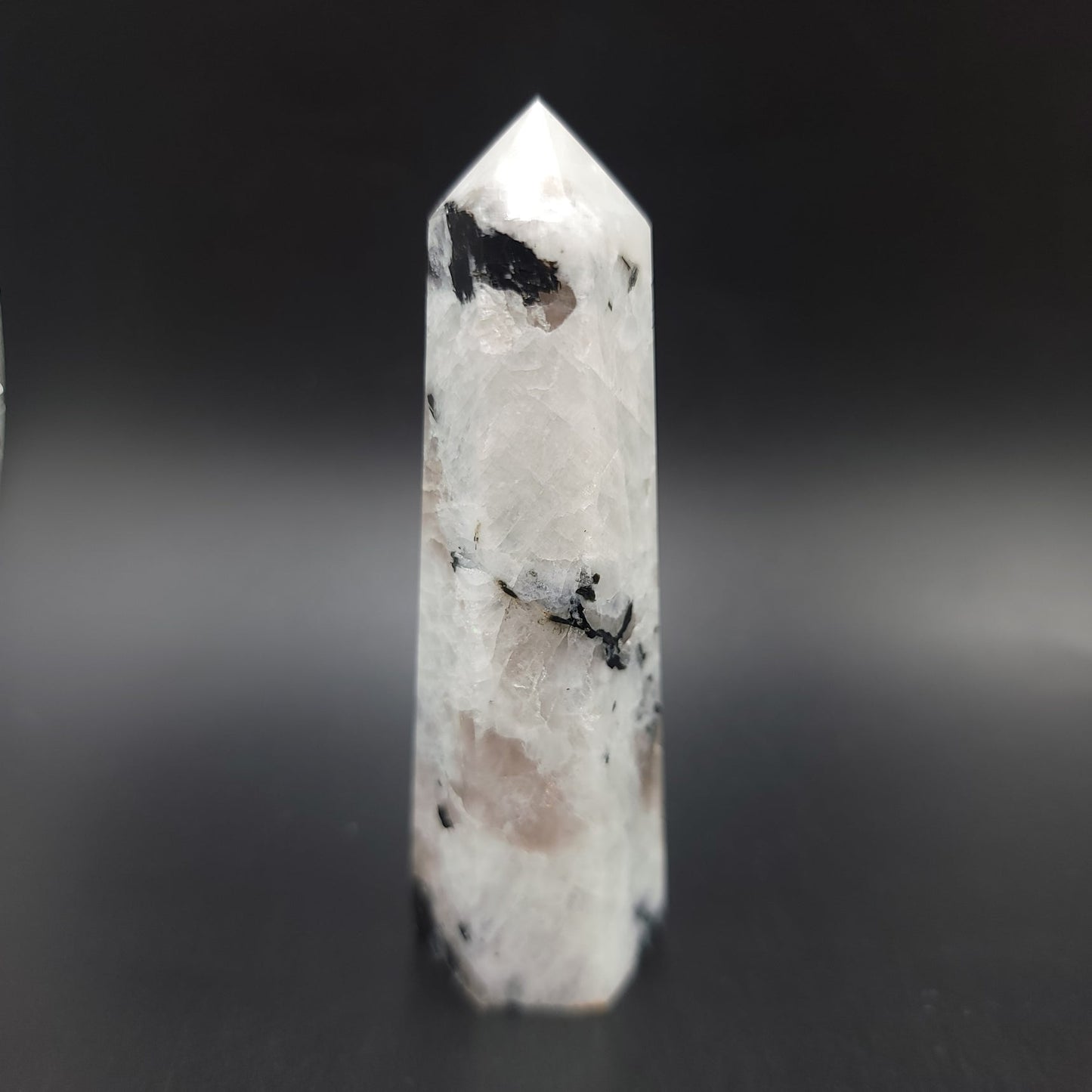 Rainbow Moonstone Tower Point 75mm 3"