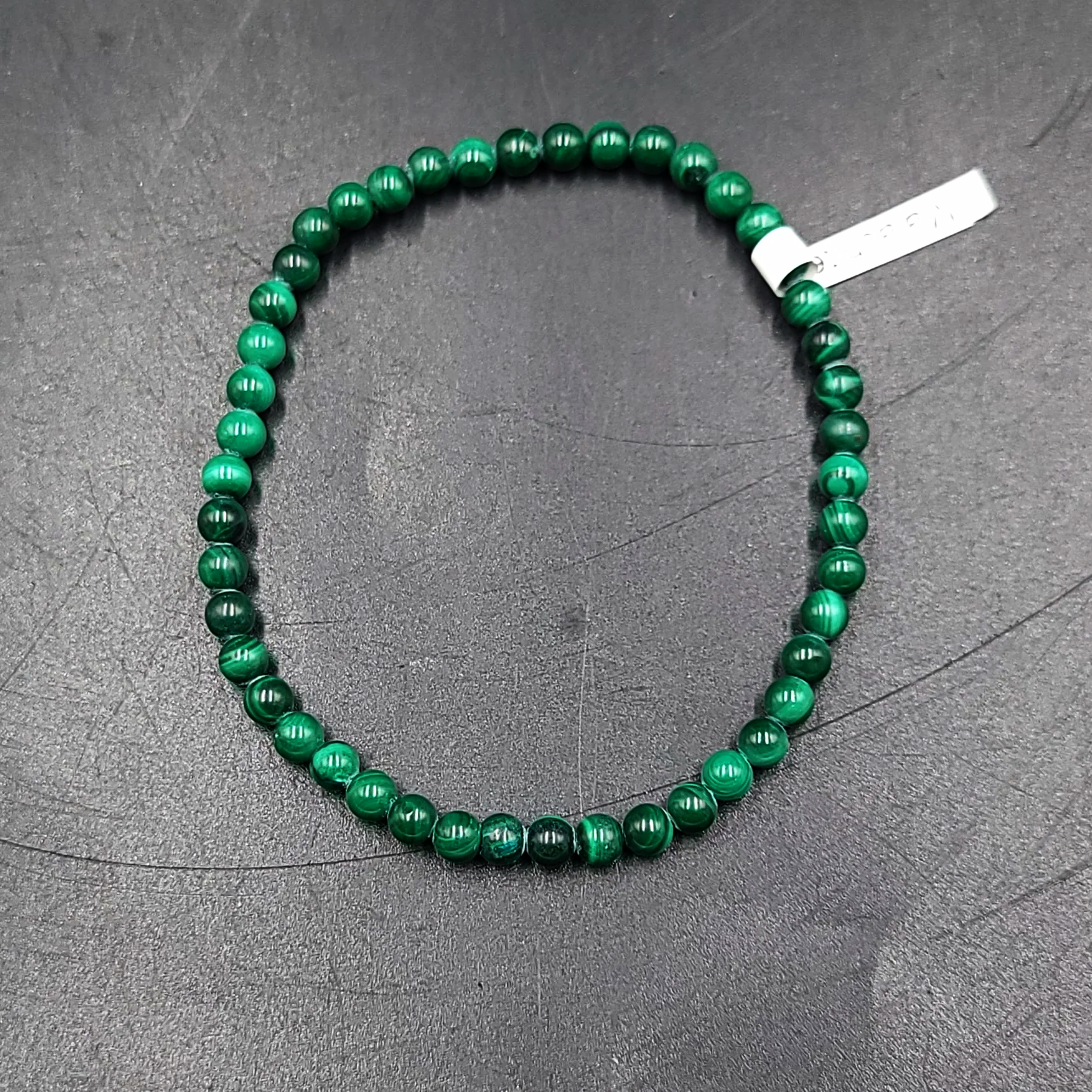Malachite Bead Bracelet 4mm - Elevated Metaphysical