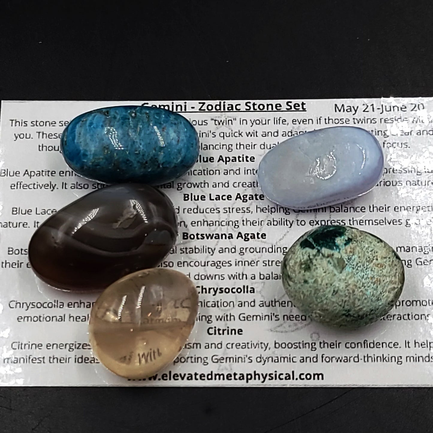 Gemini - Zodiac Stone Set