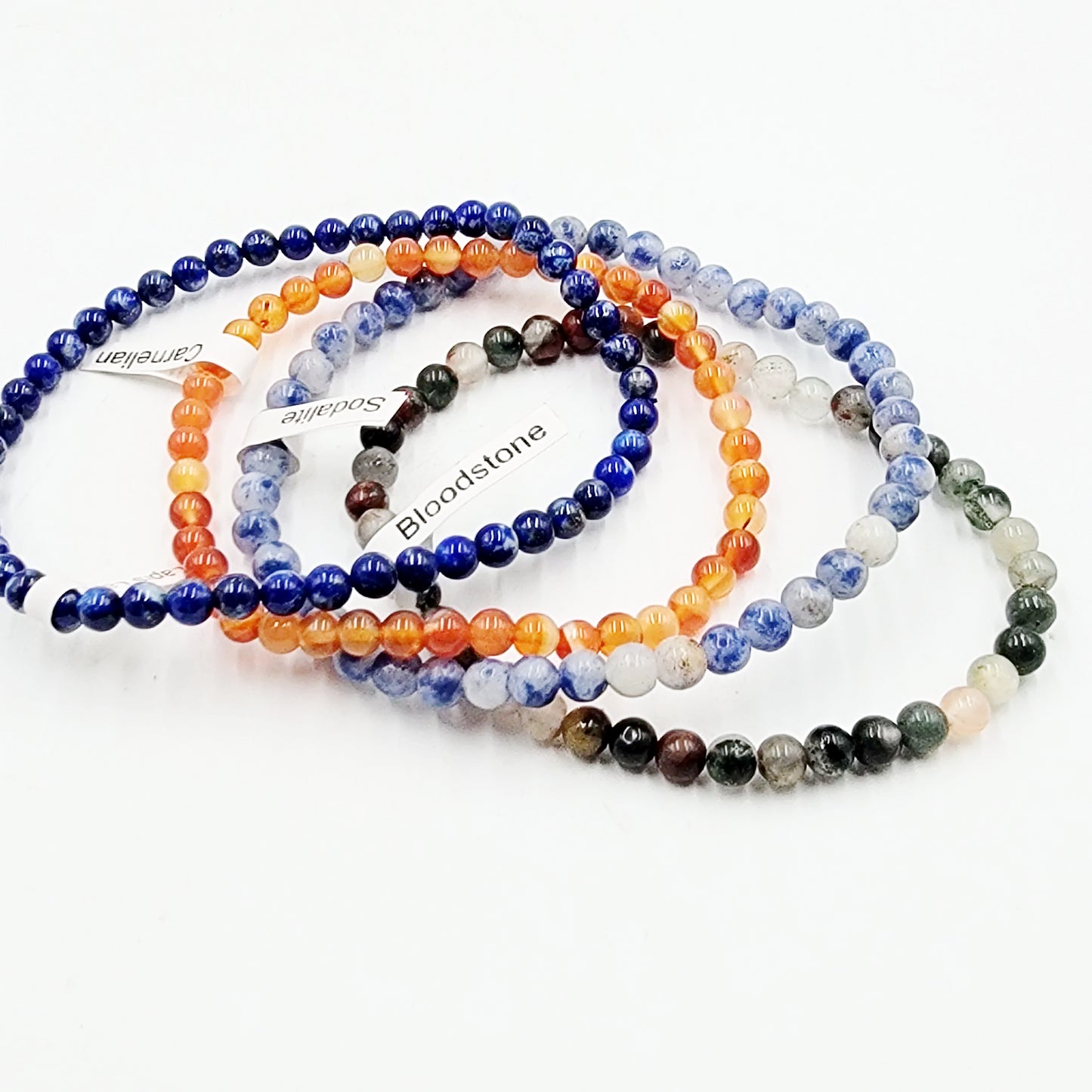 Feeling Good - Health Bracelet Set 4mm Bead Bracelets - Elevated Metaphysical