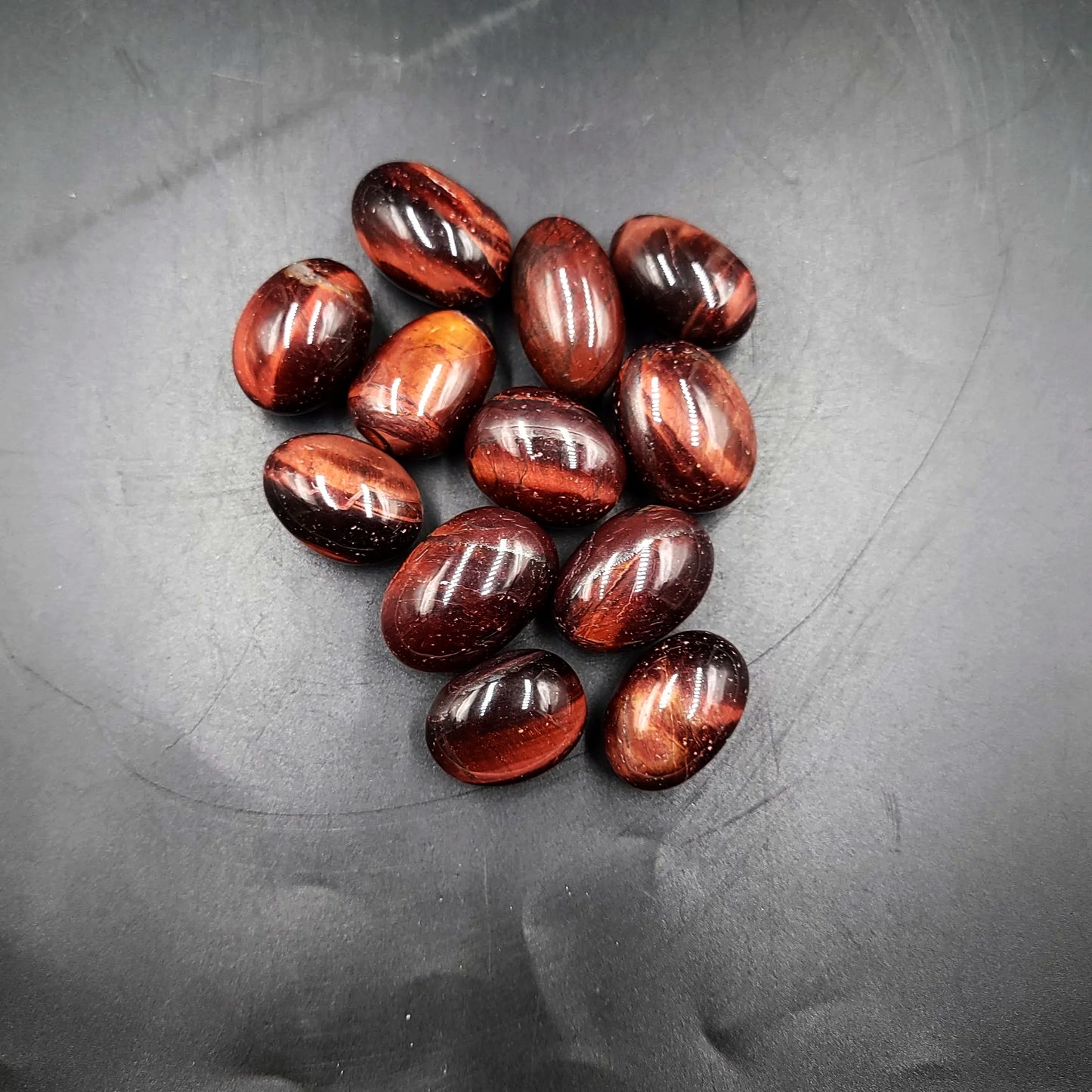 Red Tiger Eye Tumbled Stone HQ