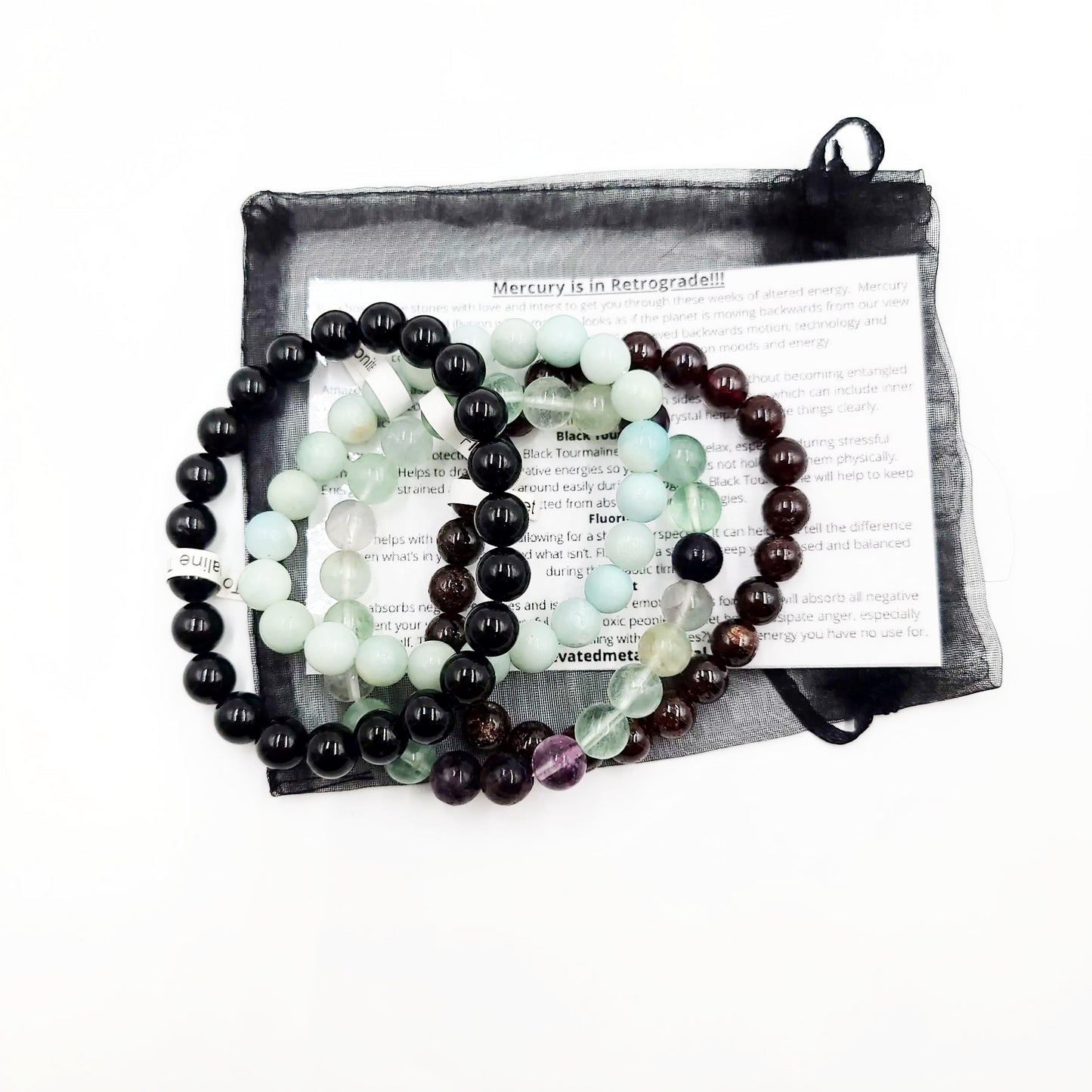 Mercury is in Retrograde!!! Bracelet Set 8mm Bead Bracelets