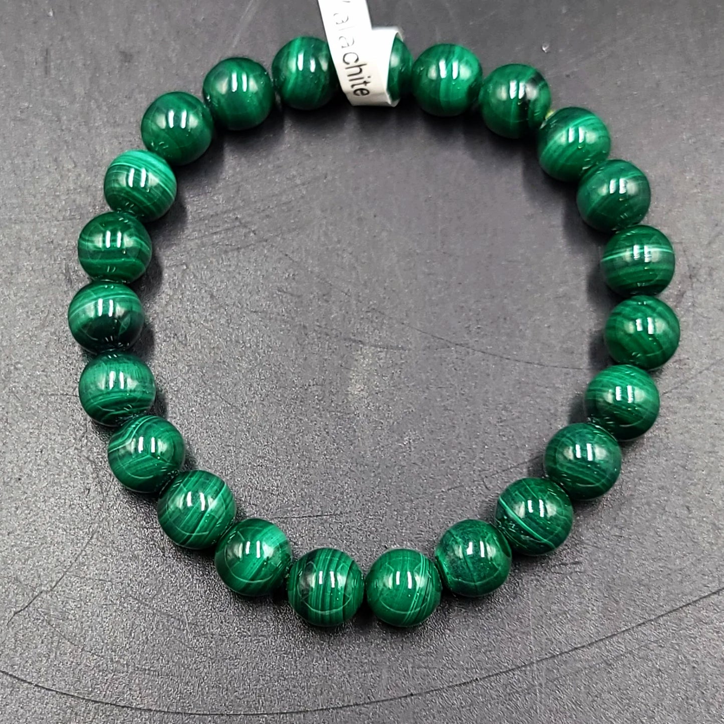 Malachite Bead Bracelet 8mm