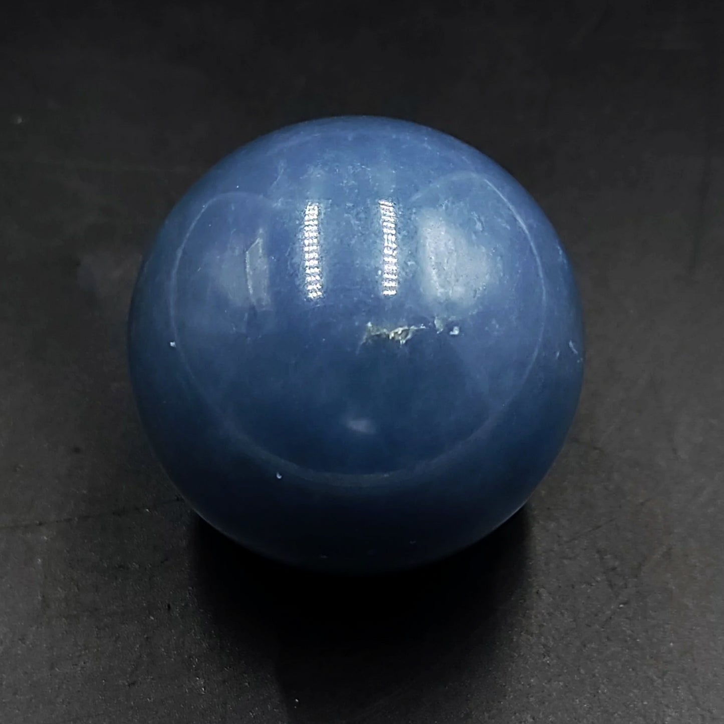 Angelite Sphere 45mm 1.8" 135g 4.8oz - Elevated Metaphysical