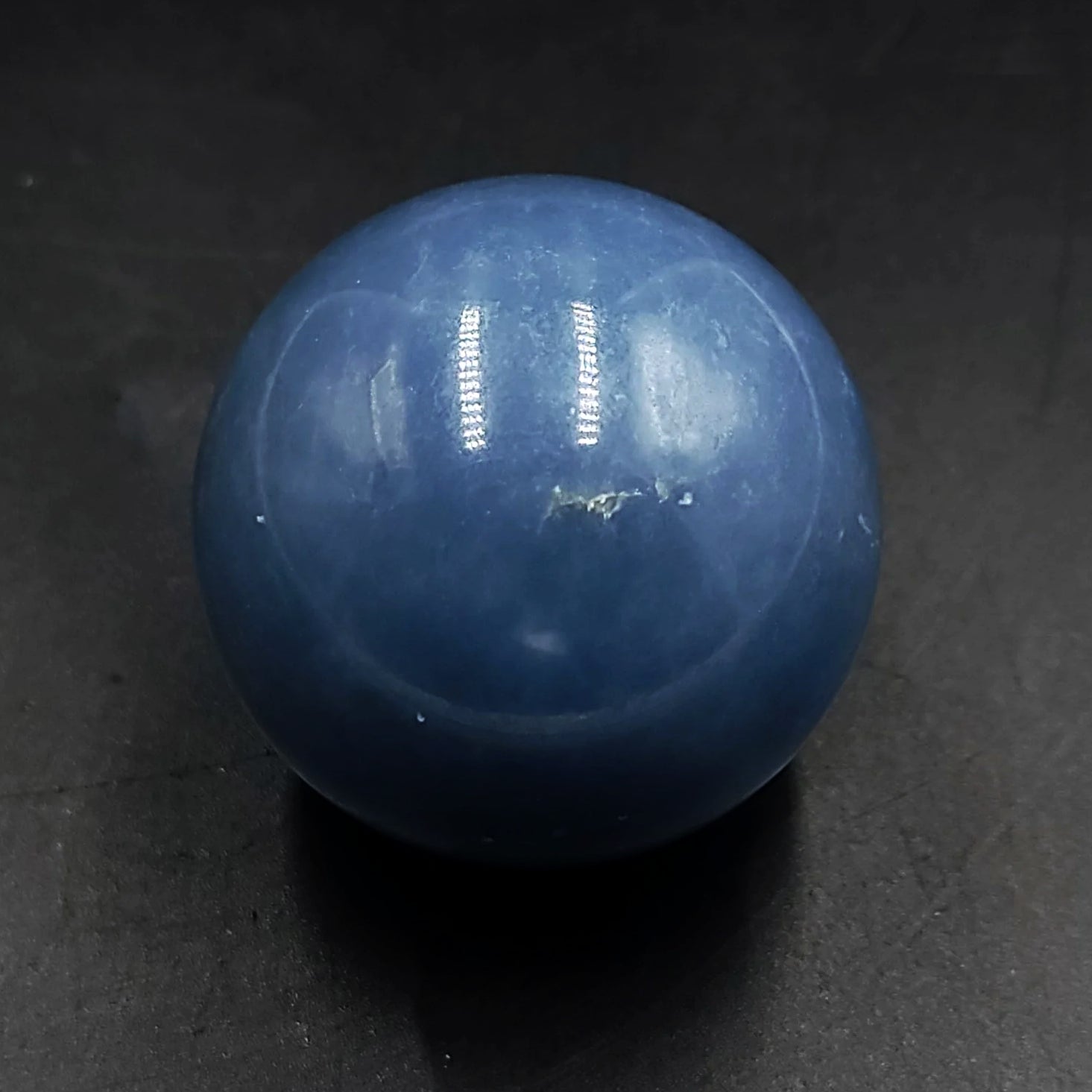 Angelite Sphere 45mm 1.8" 135g 4.8oz - Elevated Metaphysical