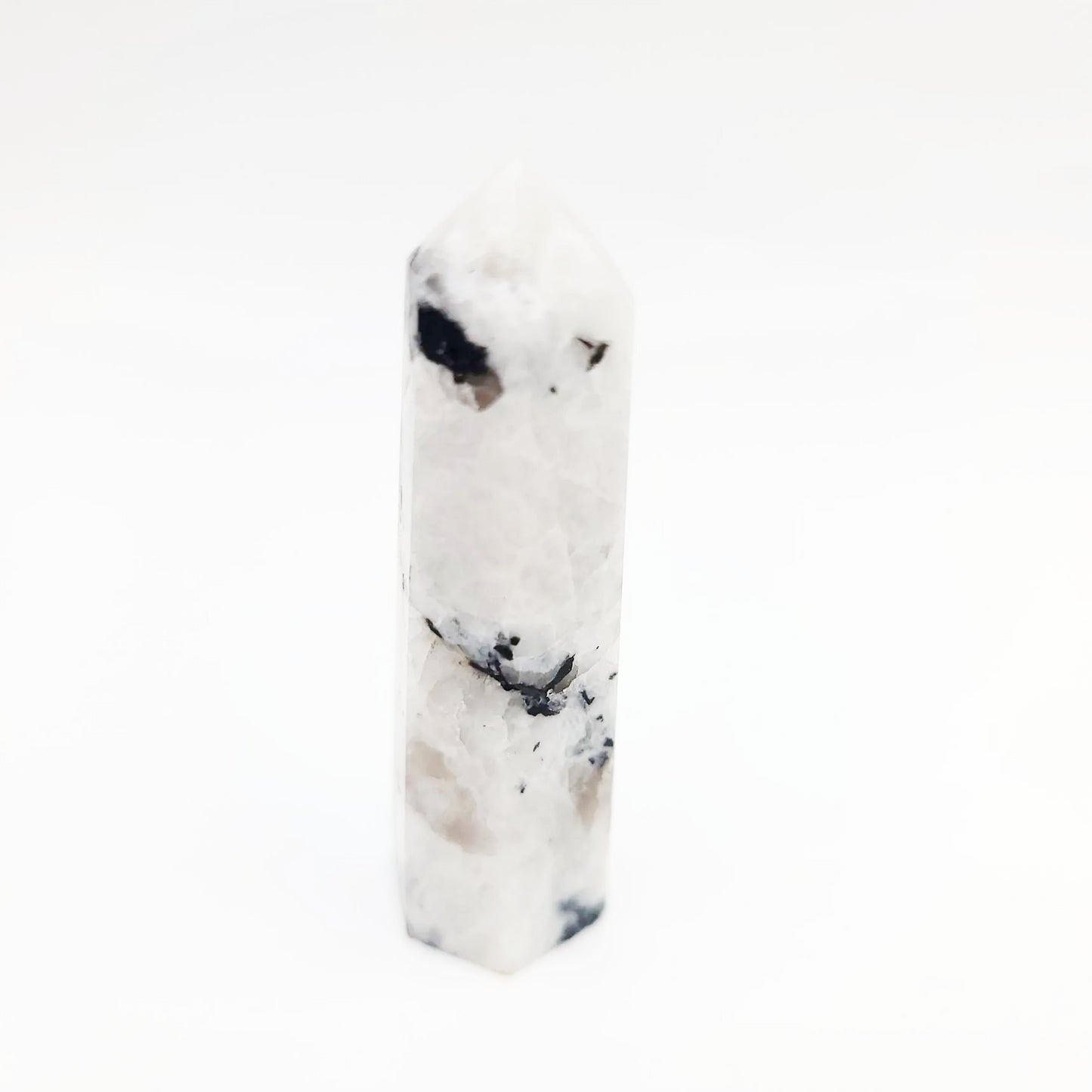 Rainbow Moonstone Tower Point 75mm 3"