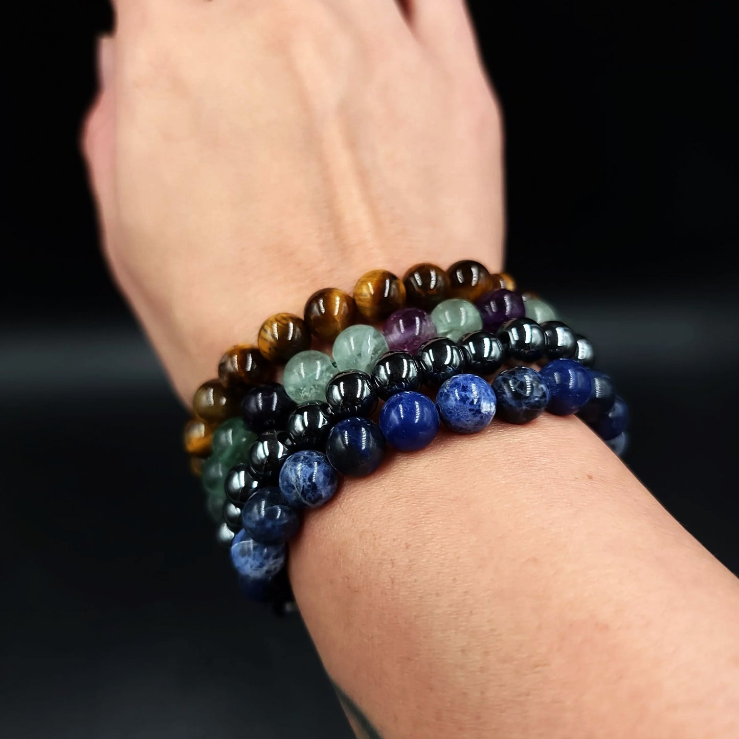 Worry About Yourself! - Focus Bracelet Set 8mm Bead Bracelet - Elevated Metaphysical