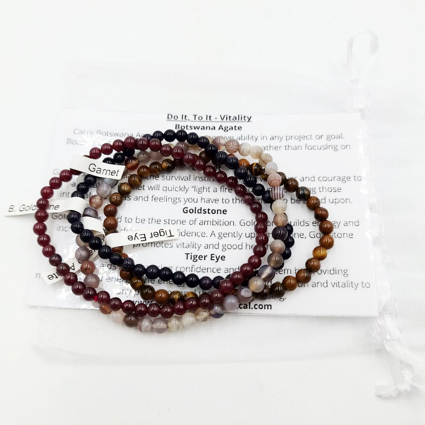 Do It, To It - Vitality Bracelet Set 4mm Bead Bracelets - Elevated Metaphysical