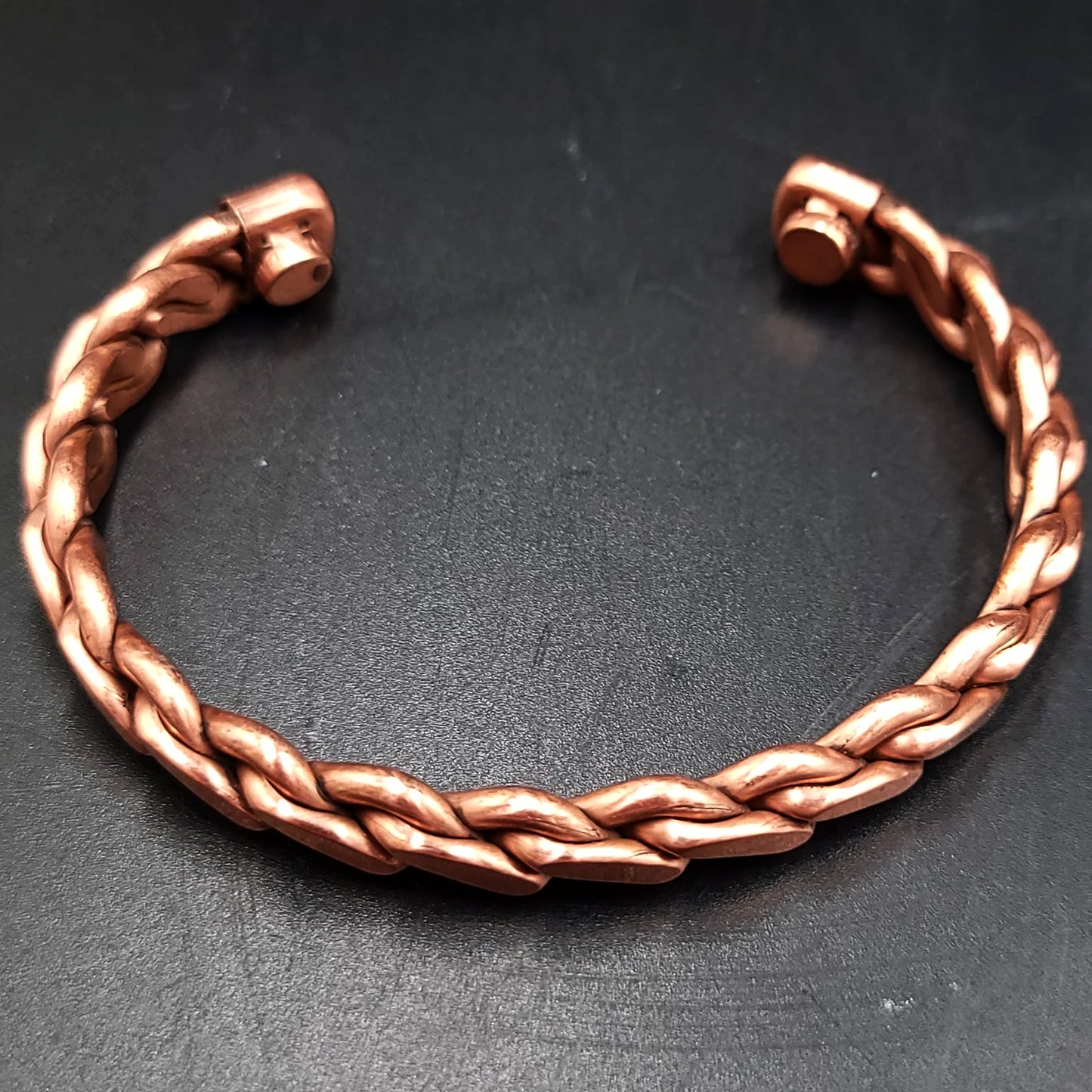 Copper Bracelet Braided Cuff Bracelet