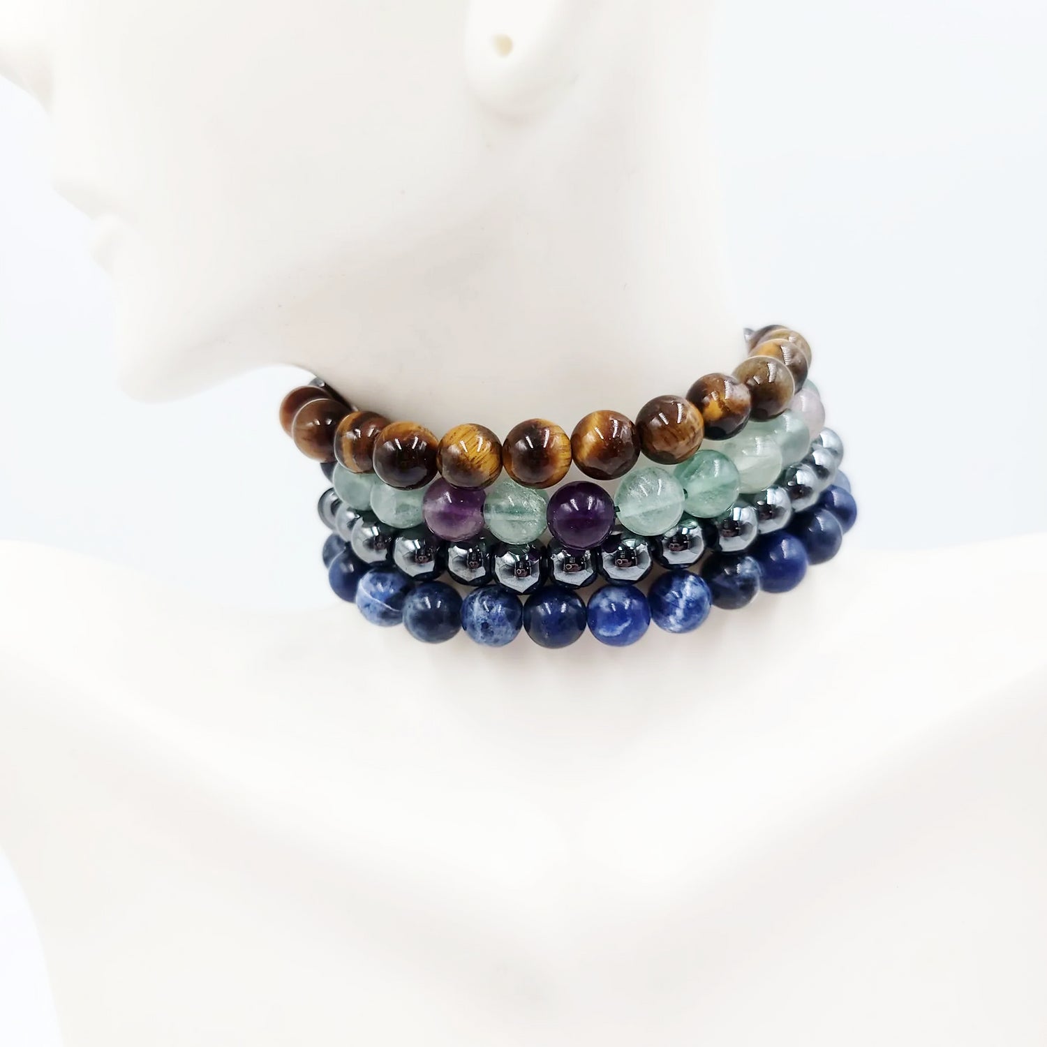 Worry About Yourself! - Focus Bracelet Set 8mm Bead Bracelet - Elevated Metaphysical