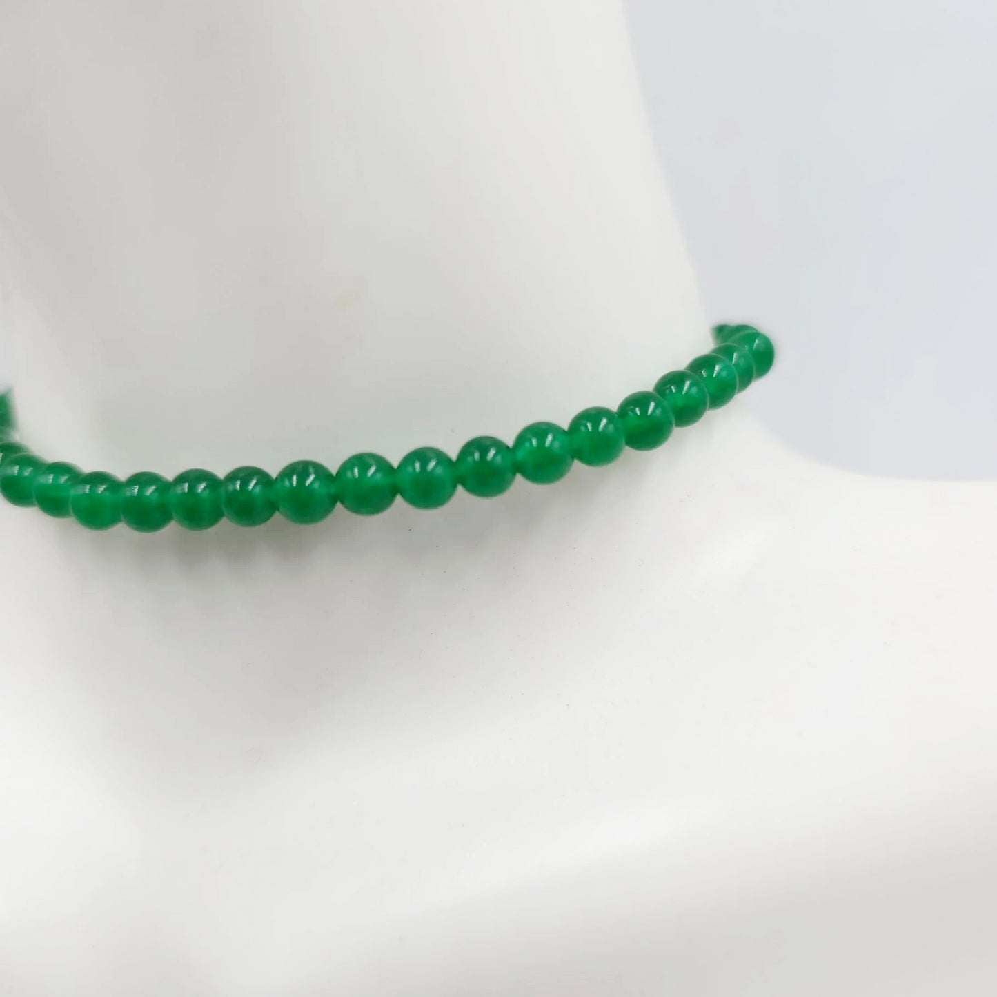 Jade Bead Bracelet 4mm - Elevated Metaphysical