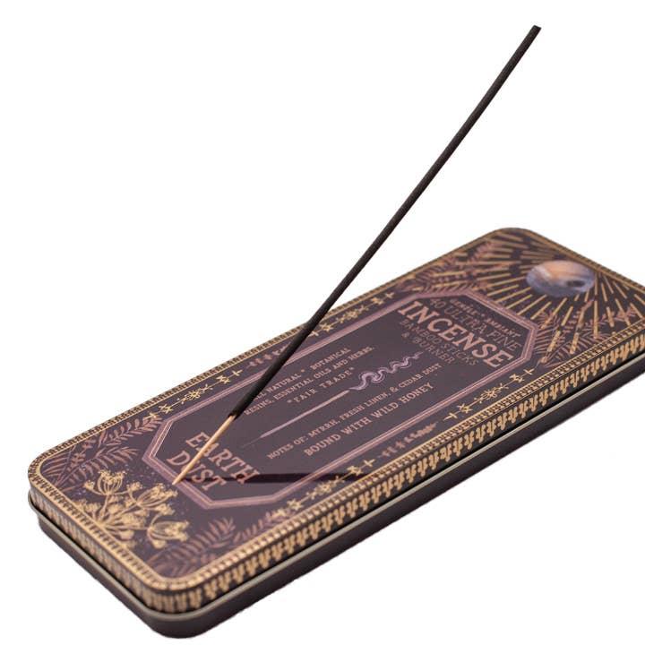 Earth Dust 40 Premium Incense Sticks & Burner Set