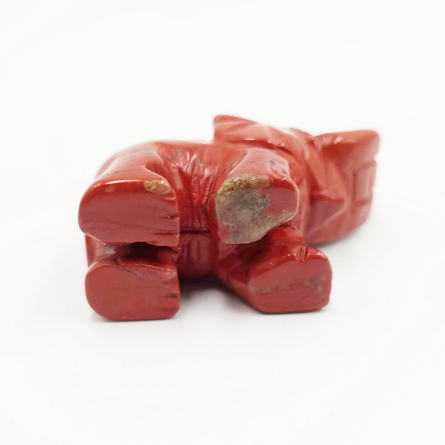 Red Jasper Elephant Figurine 2" 50mm - Elevated Metaphysical