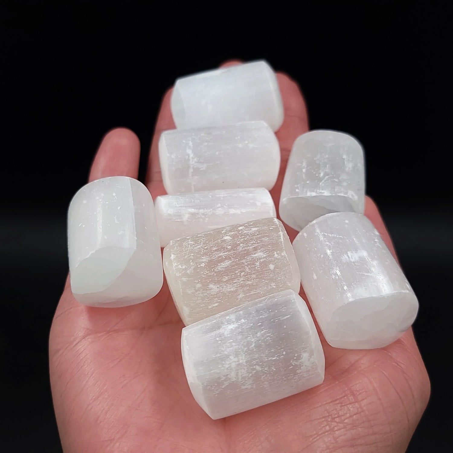 Selenite Tumbled Stone - Elevated Metaphysical