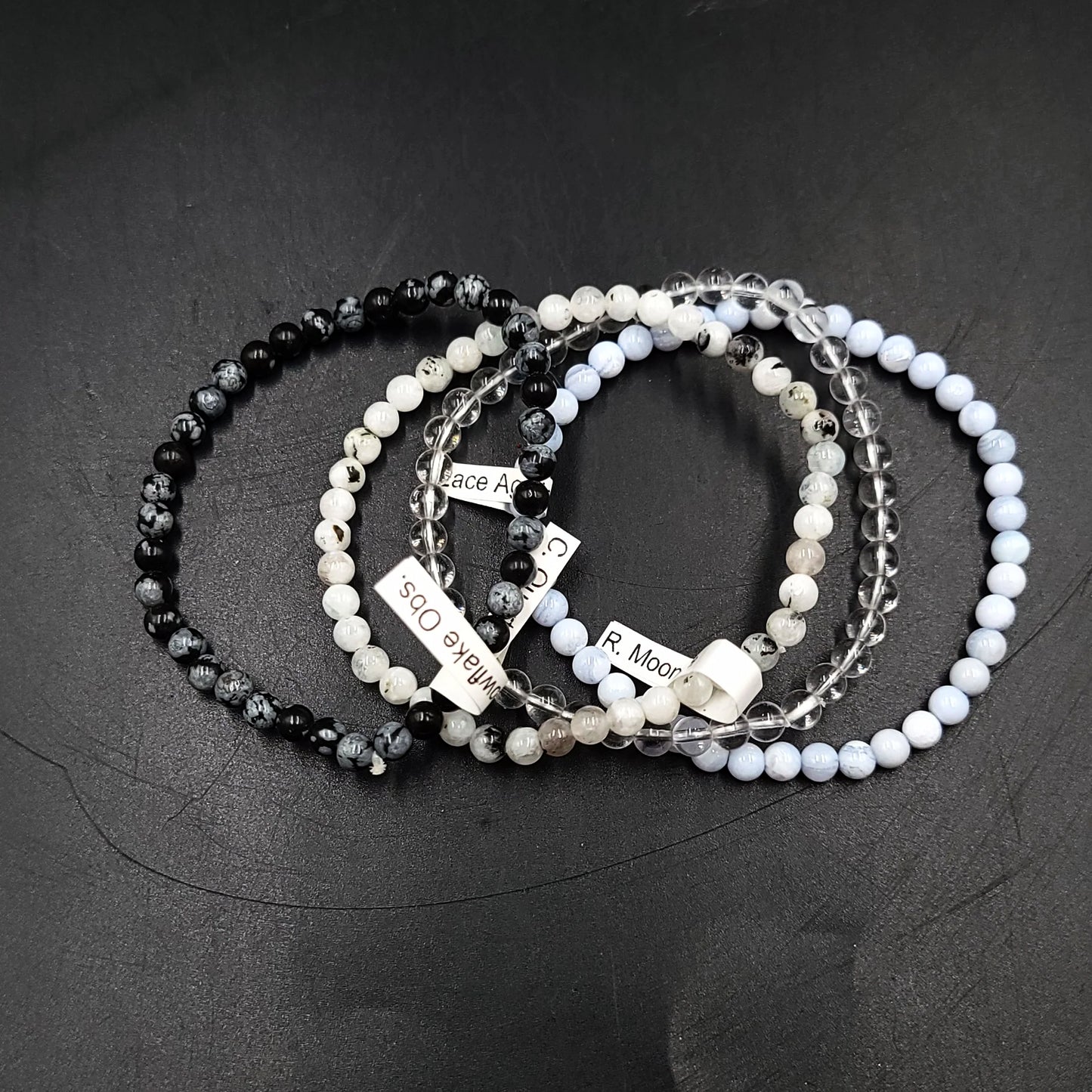 Stay Elevated - Intuition Bracelet Set 4mm Bead Bracelets - Elevated Metaphysical