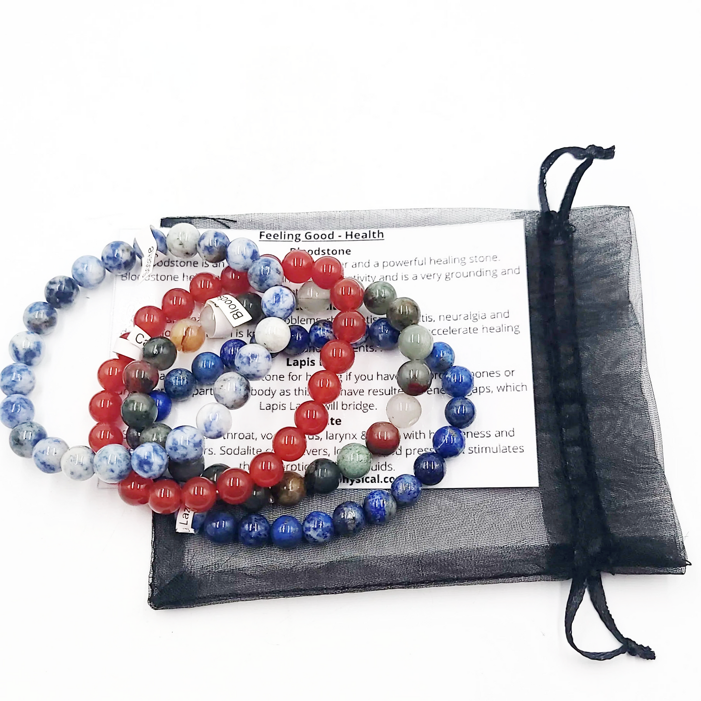 Feeling Good - Health Bracelet Set 8mm Bead Bracelets - Bracelet - Elevated Metaphysical