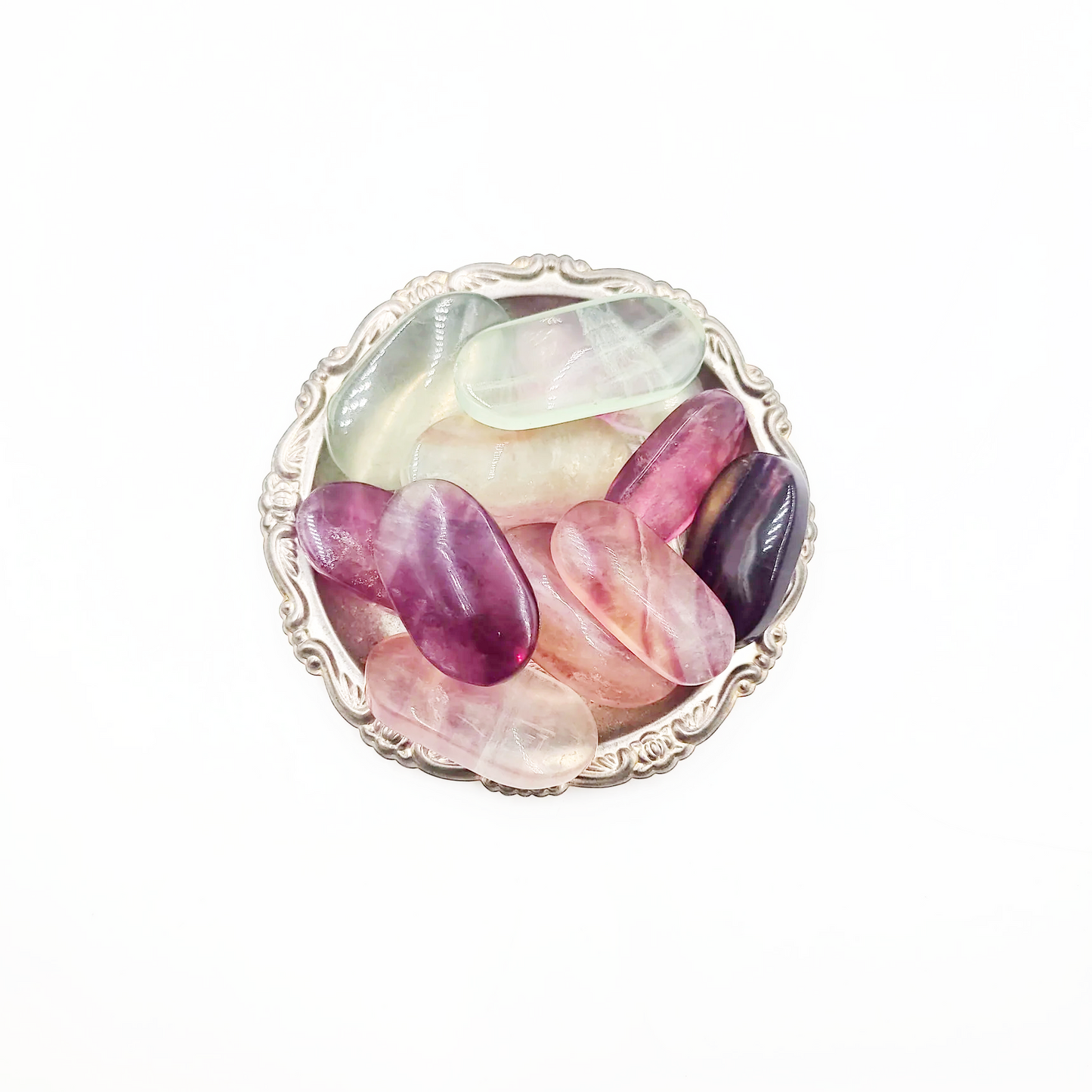 Rainbow Fluorite Palm Stone