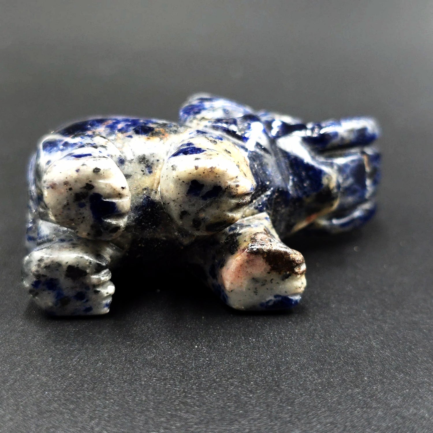 Sodalite Elephant Figurine 2" 50mm - Elevated Metaphysical