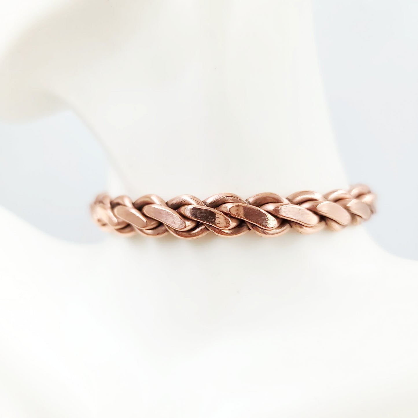 Copper Bracelet Braided Cuff Bracelet