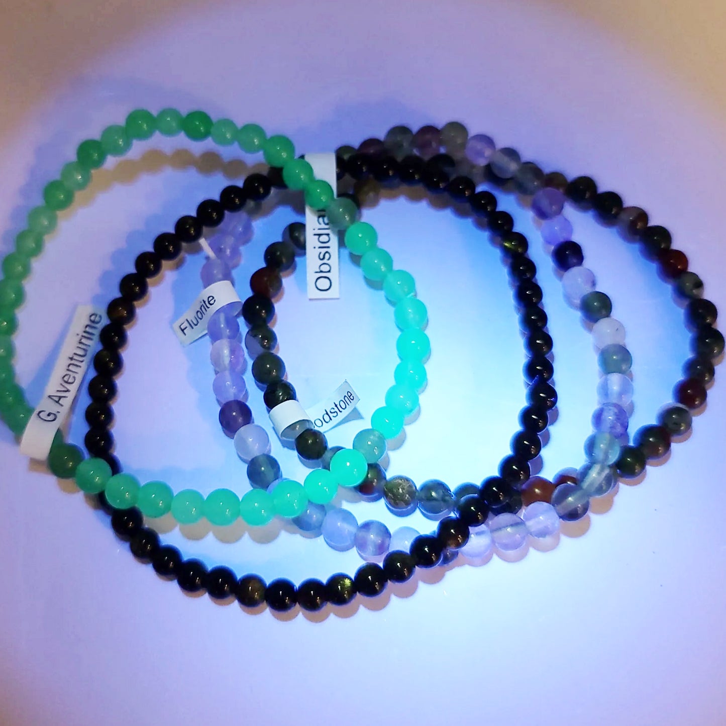 Breathe Easy - Allergy Bracelet Set 4mm Bead Bracelets