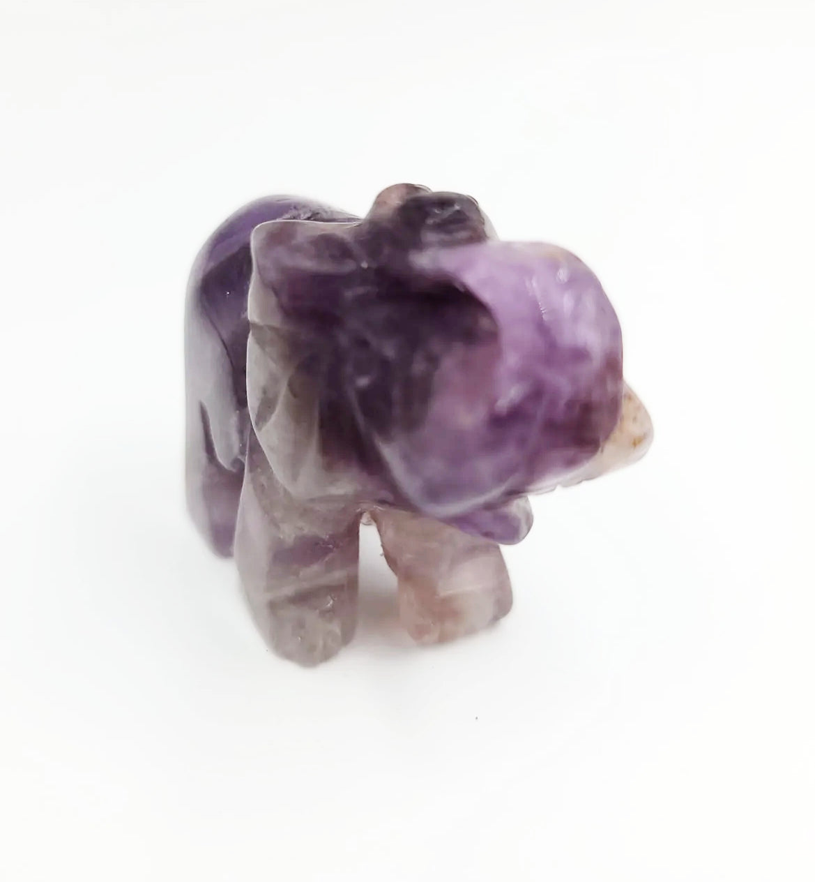 Amethyst Elephant Figurine 2" 50mm - Elevated Metaphysical