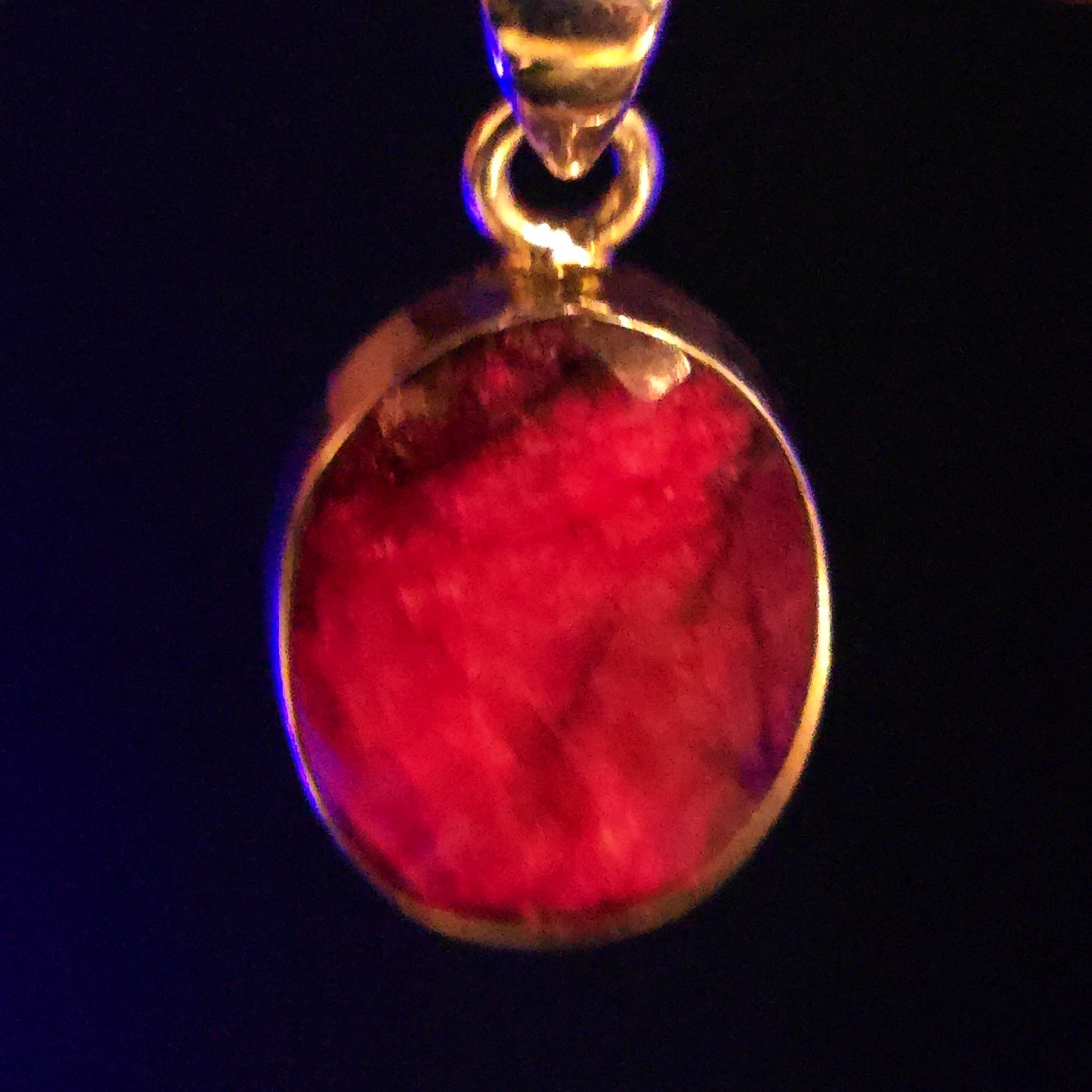 Ruby Pendant Sterling Silver