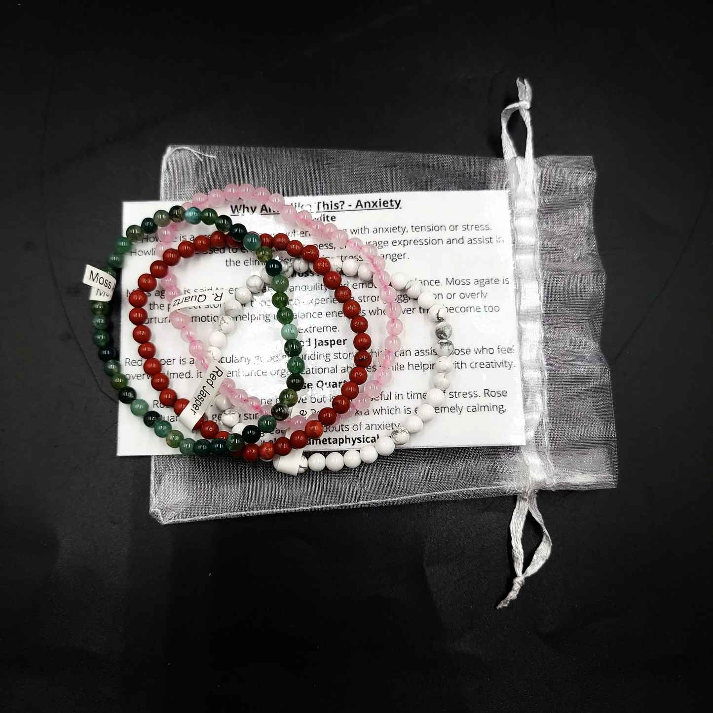 Why Am I Like This? - Anxiety Bracelet Set 4mm Bead Bracelets