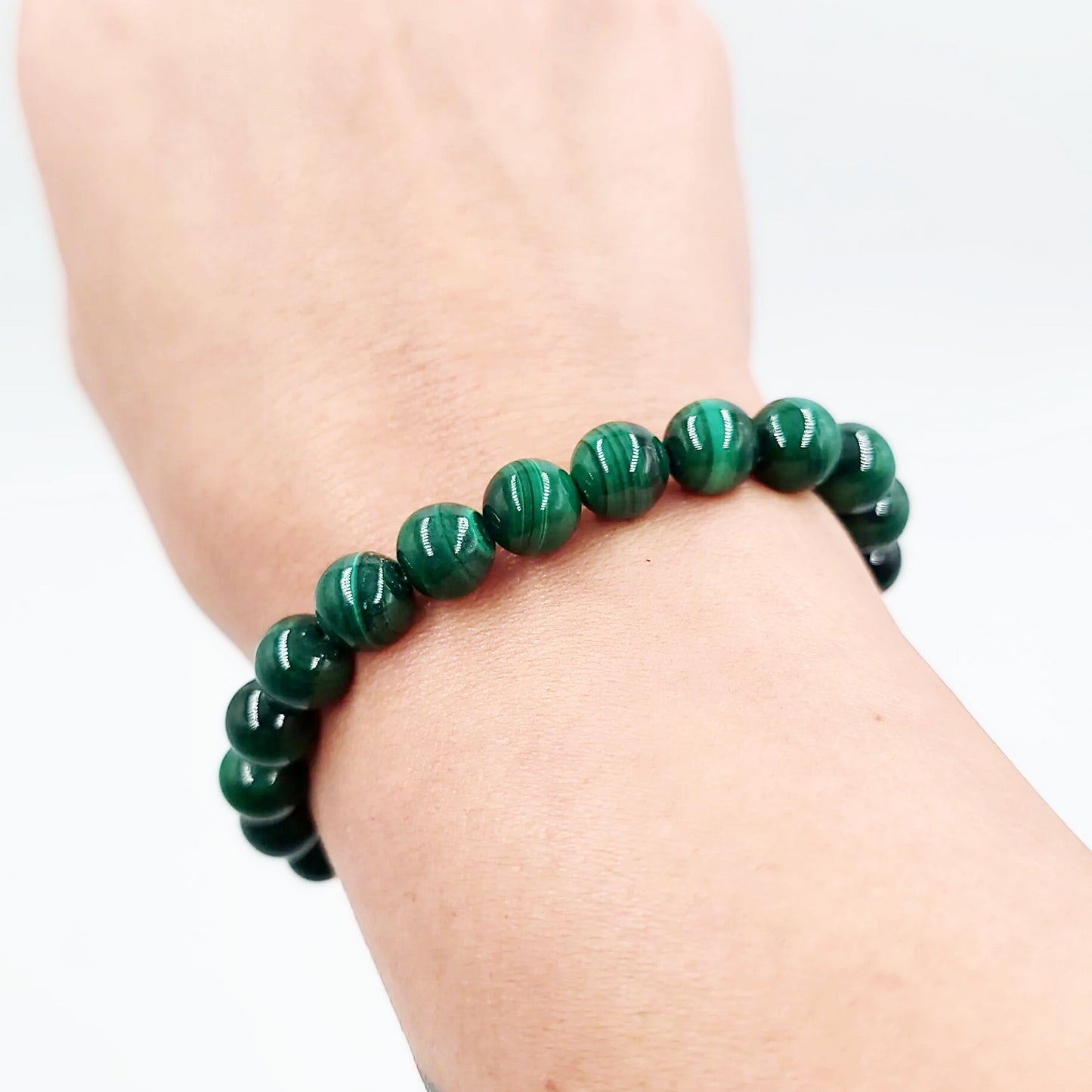 Malachite Bead Bracelet 8mm