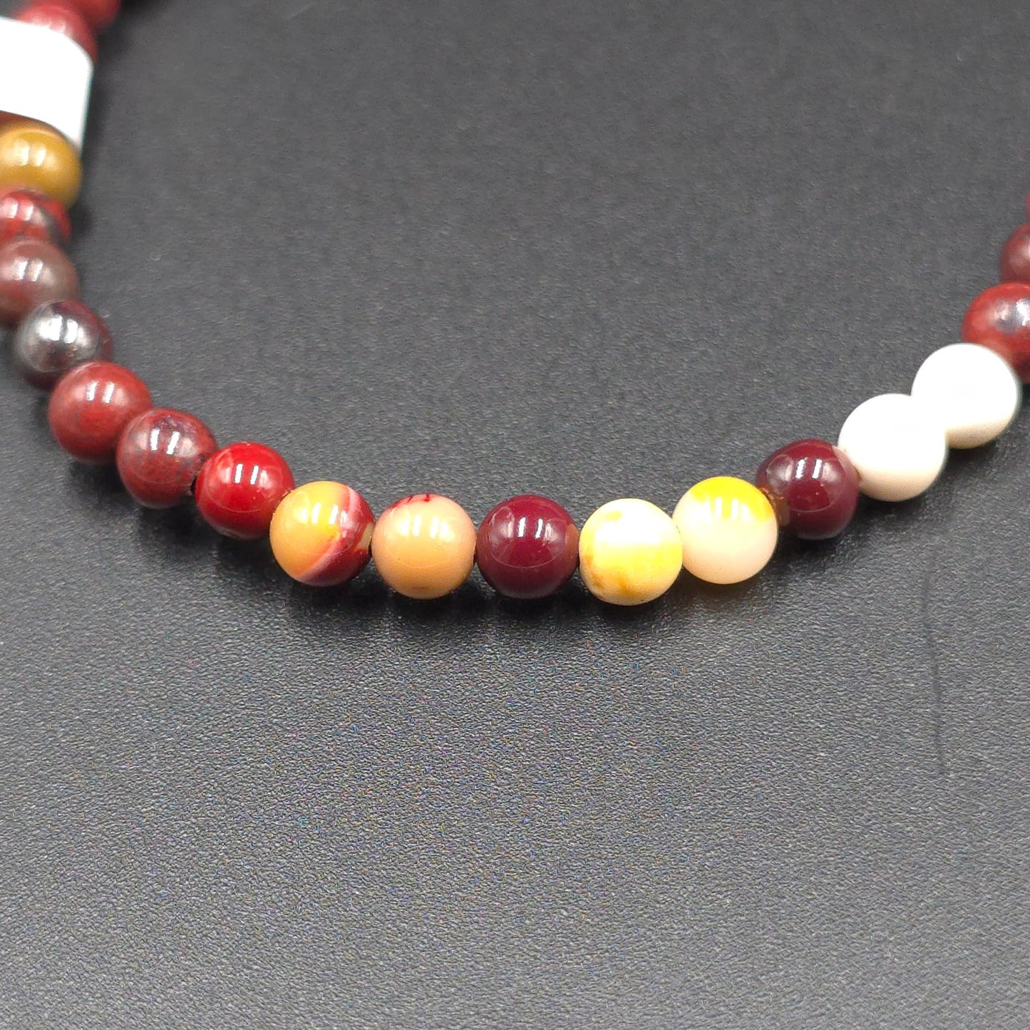 Mookaite Bead Bracelet 4mm