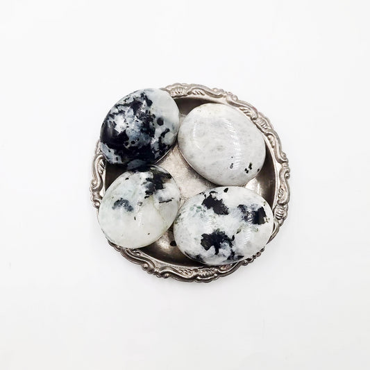 Rainbow Moonstone Palm Stone Gallet - Elevated Metaphysical